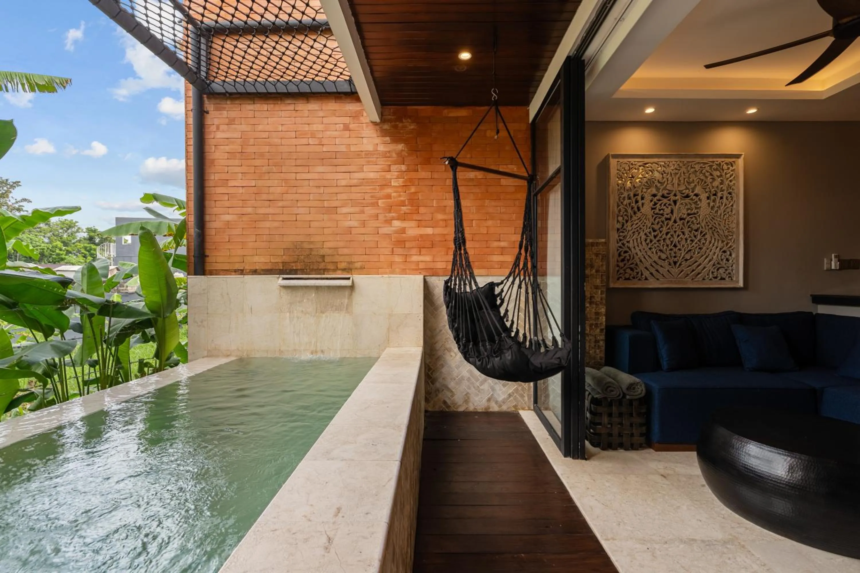 Seating area in Baliris Canggu Villa by Betterplace