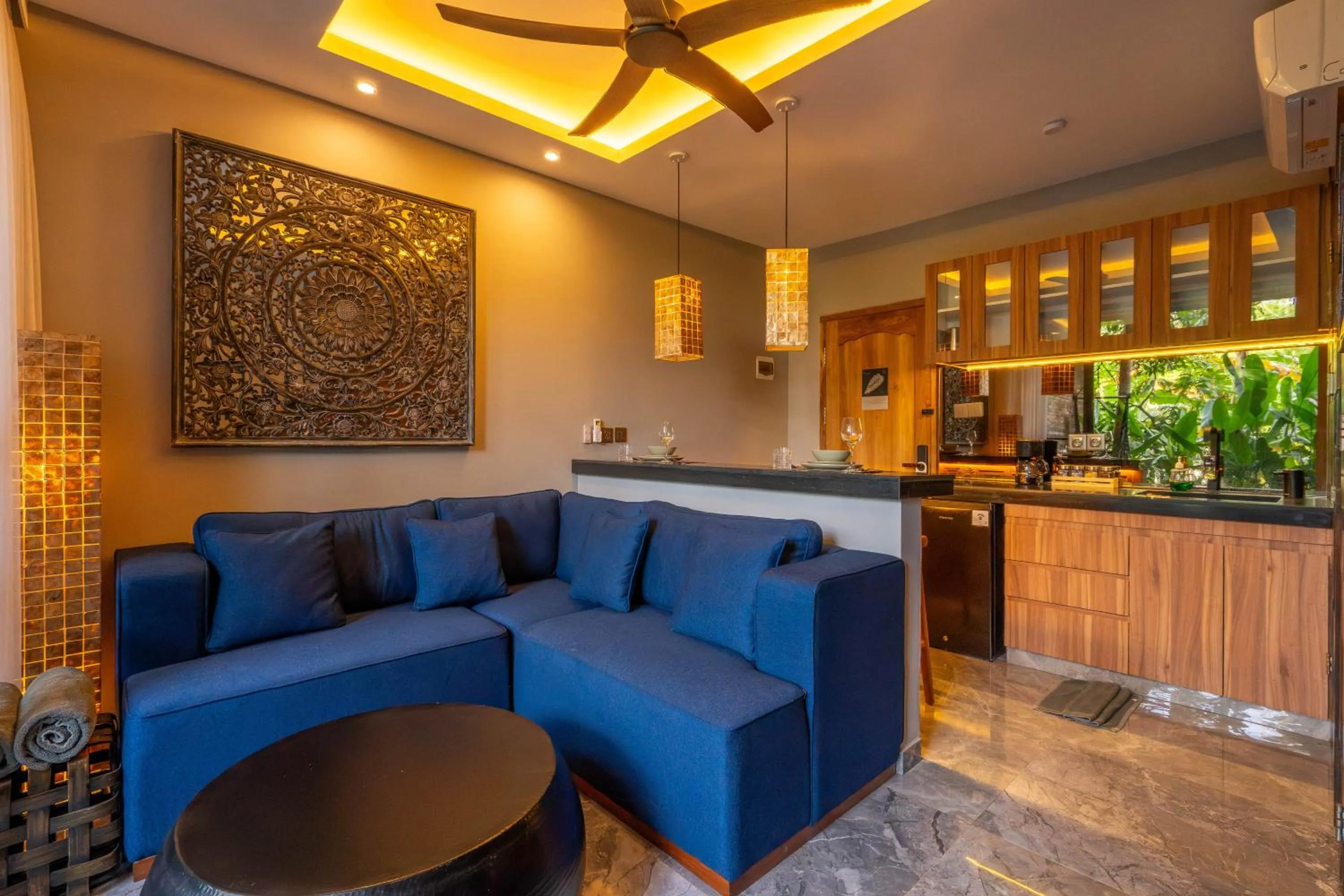 Living room in Baliris Canggu Villa by Betterplace