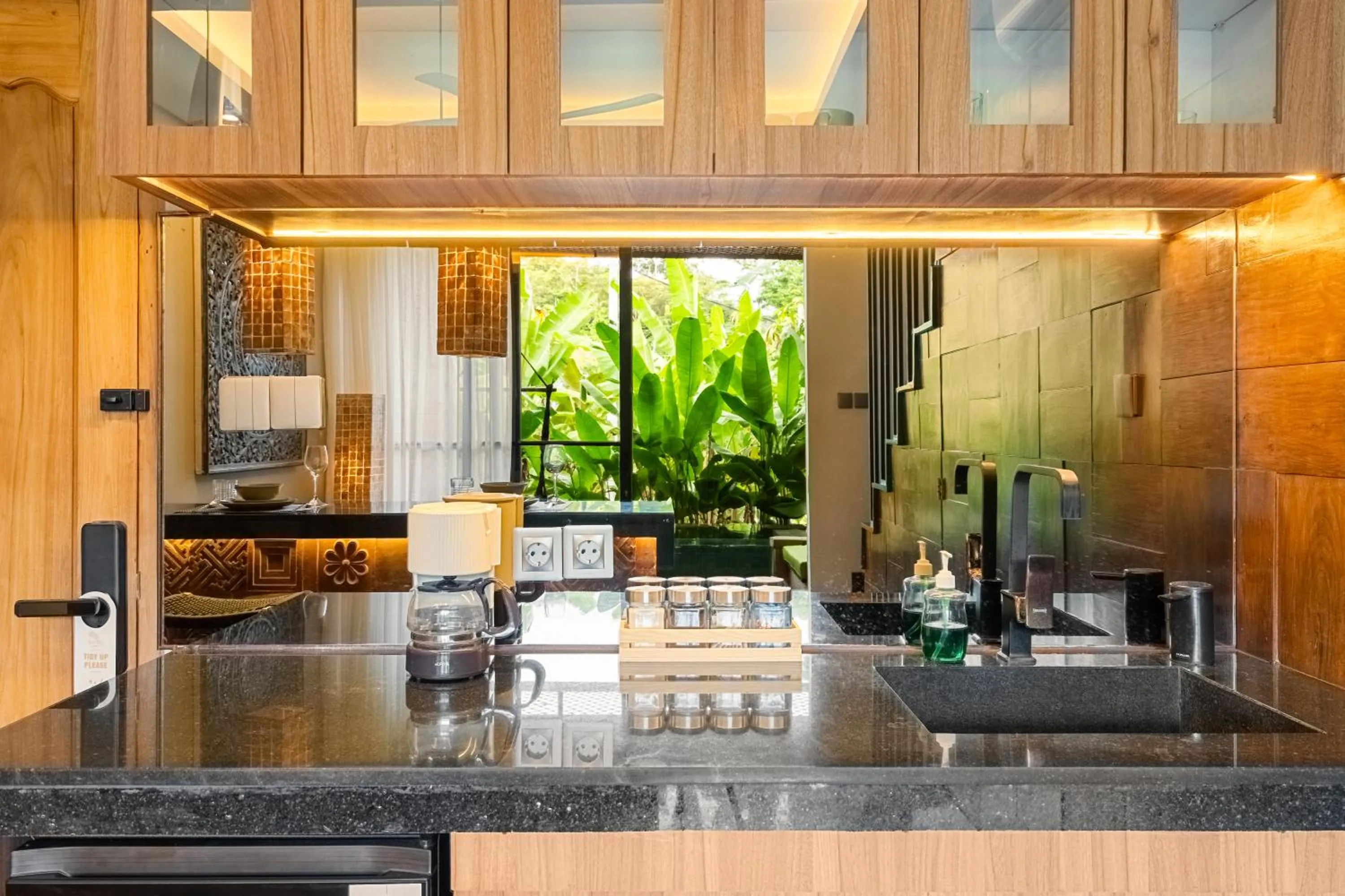 Kitchen or kitchenette in Baliris Canggu Villa by Betterplace