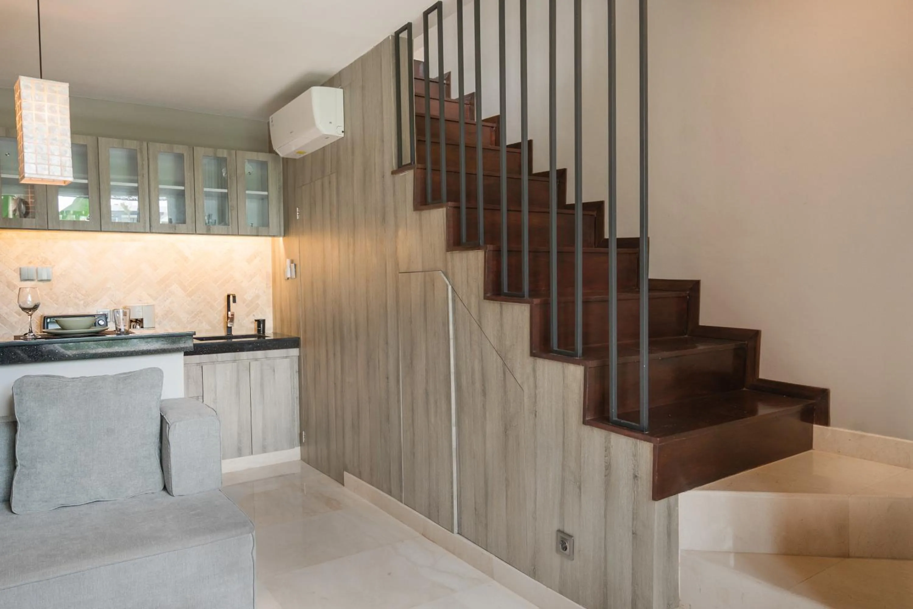 Kitchen or kitchenette in Baliris Canggu Villa by Betterplace