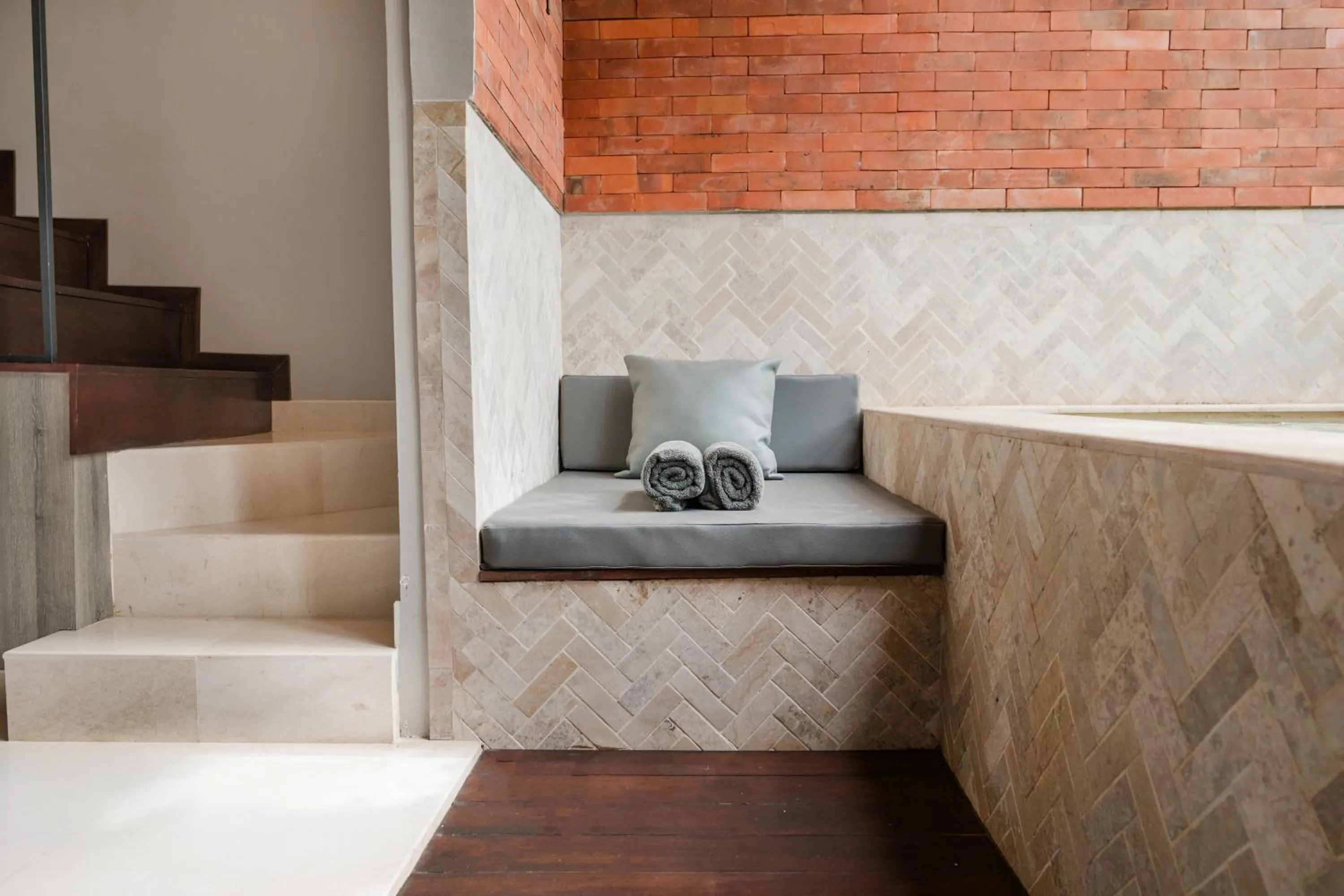 Seating area in Baliris Canggu Villa by Betterplace