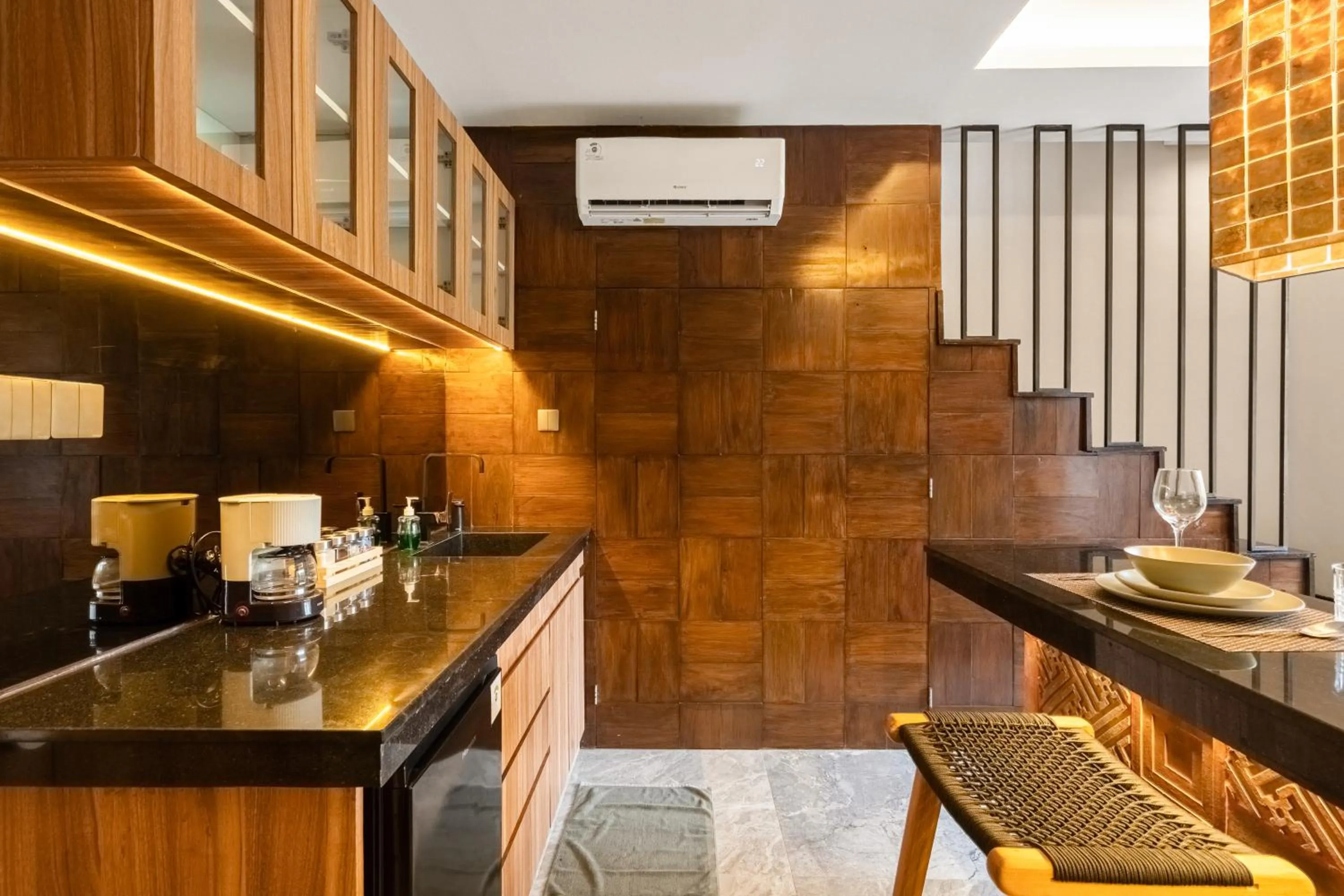 Kitchen or kitchenette in Baliris Canggu Villa by Betterplace