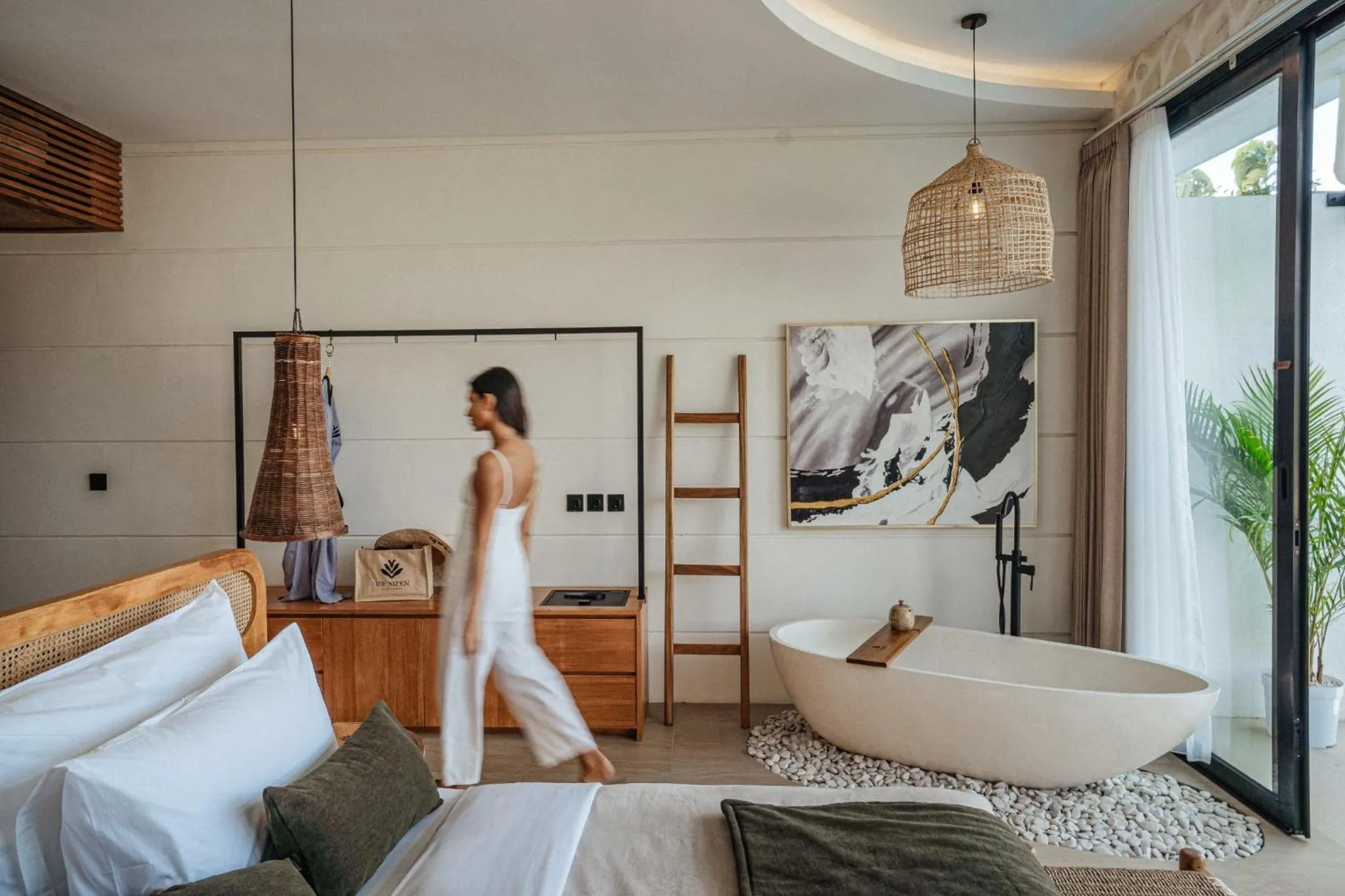 Guests, Bed in The Arden Villa Uluwatu by Ini Vie Hospitality