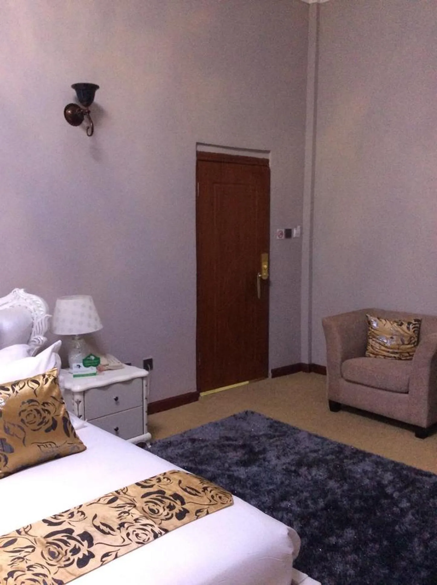 Decorative detail, Bed in Sherbourne Hotel