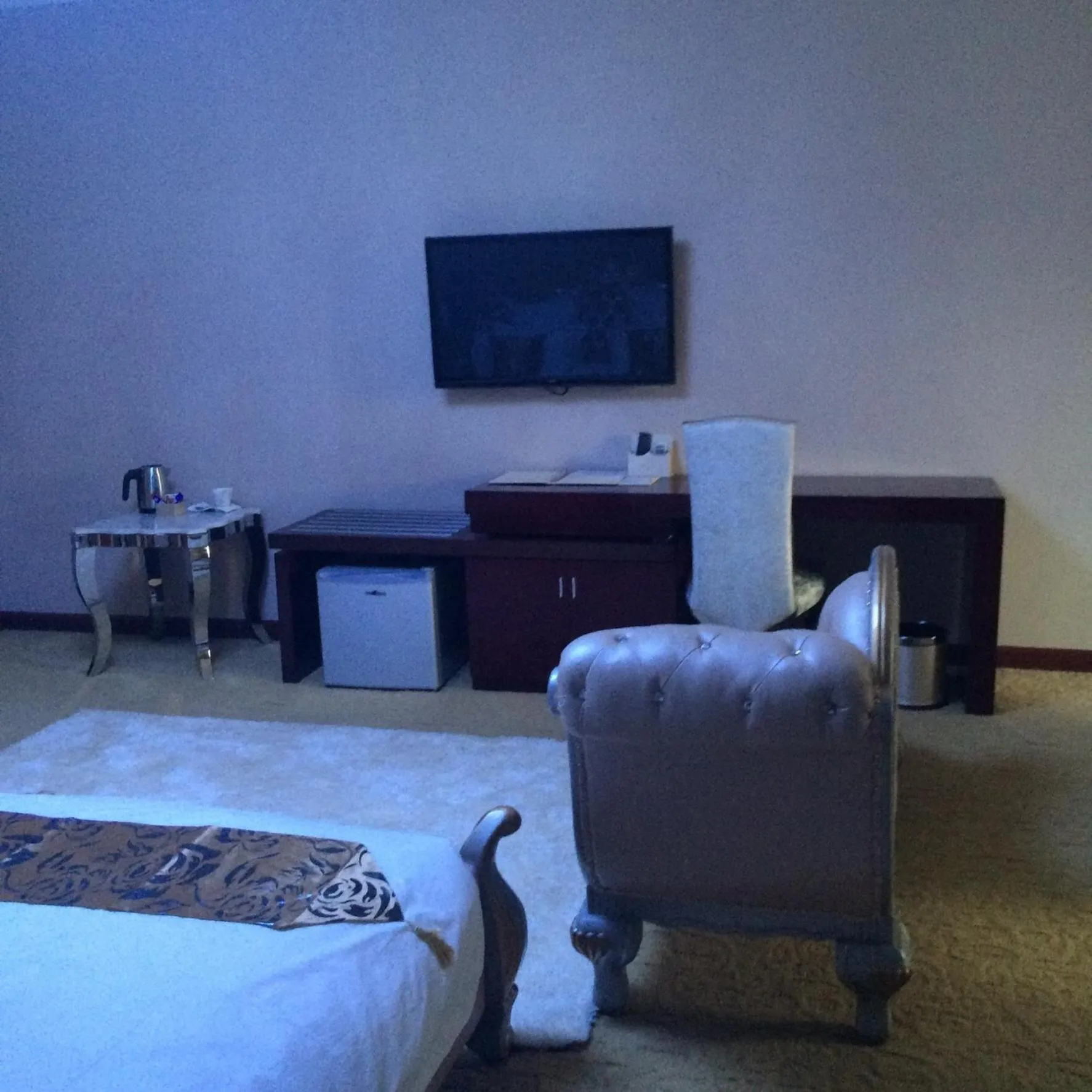 Decorative detail, Bed in Sherbourne Hotel