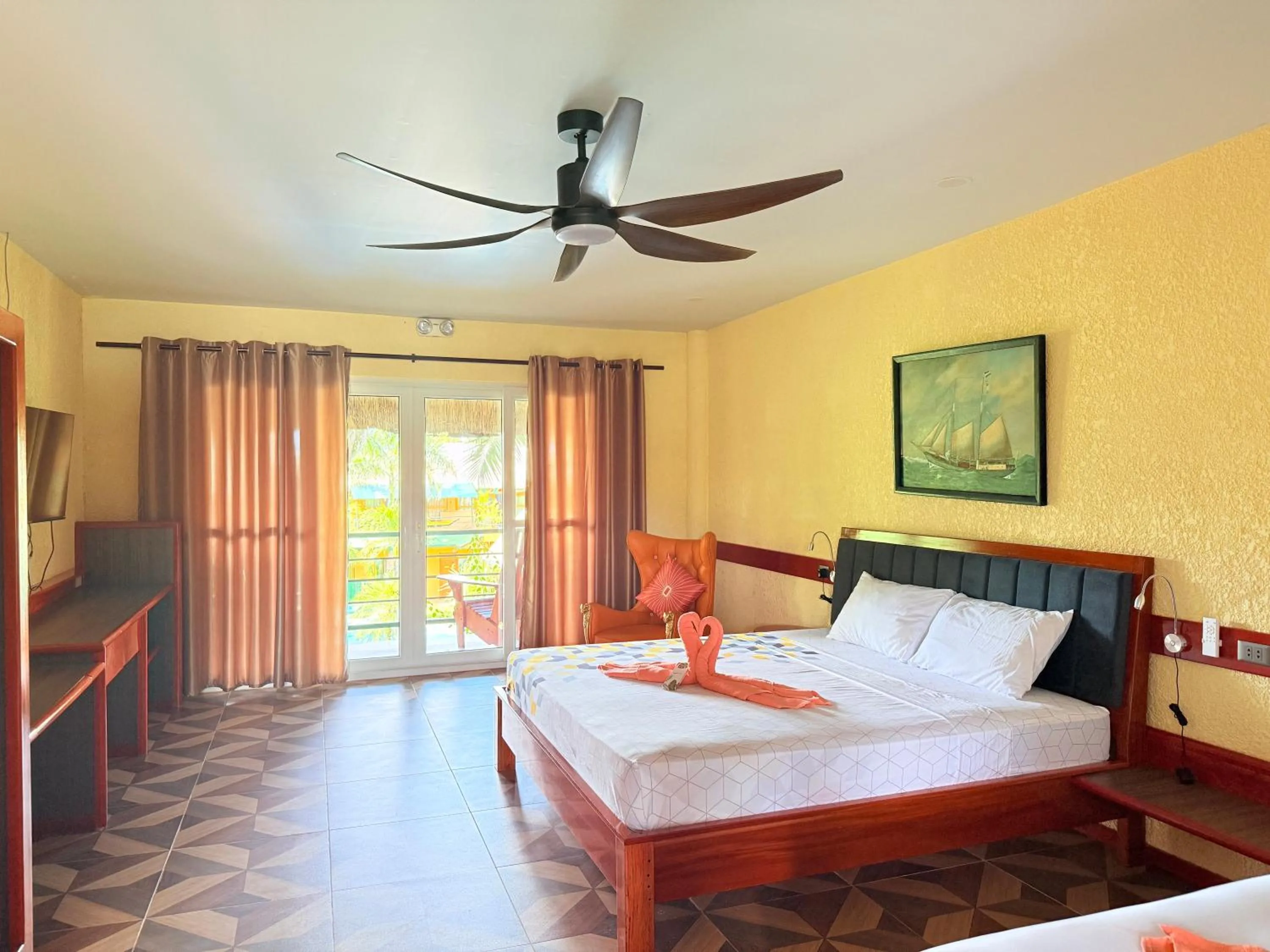 Bed in P1 Resort
