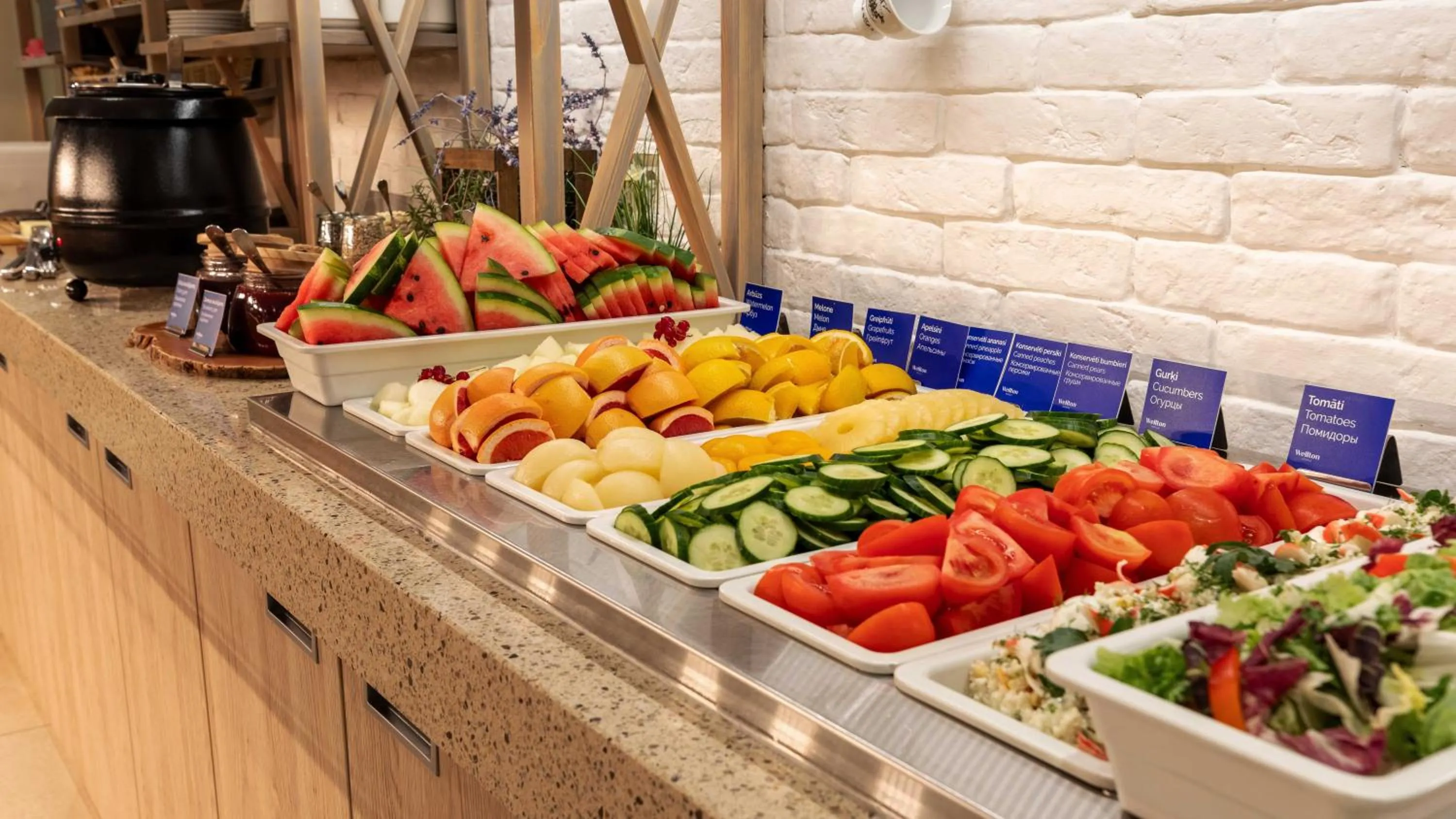 Buffet breakfast in Wellton Riga Hotel & SPA