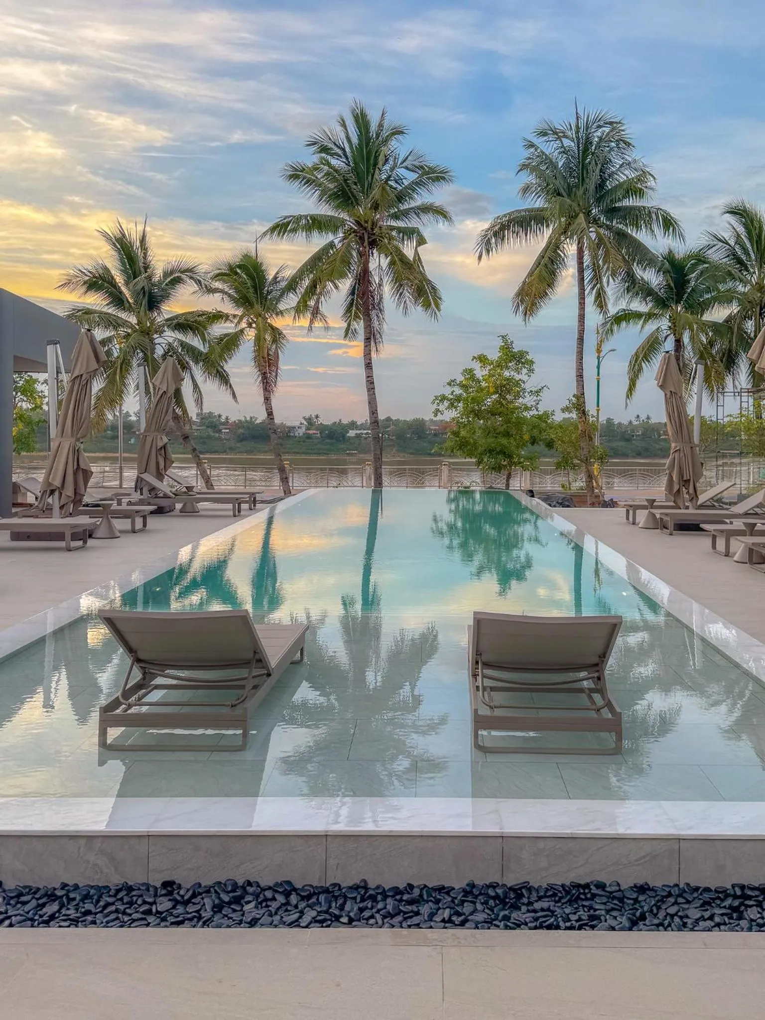 Swimming pool in LePont Riverfront Resort Nongkhai