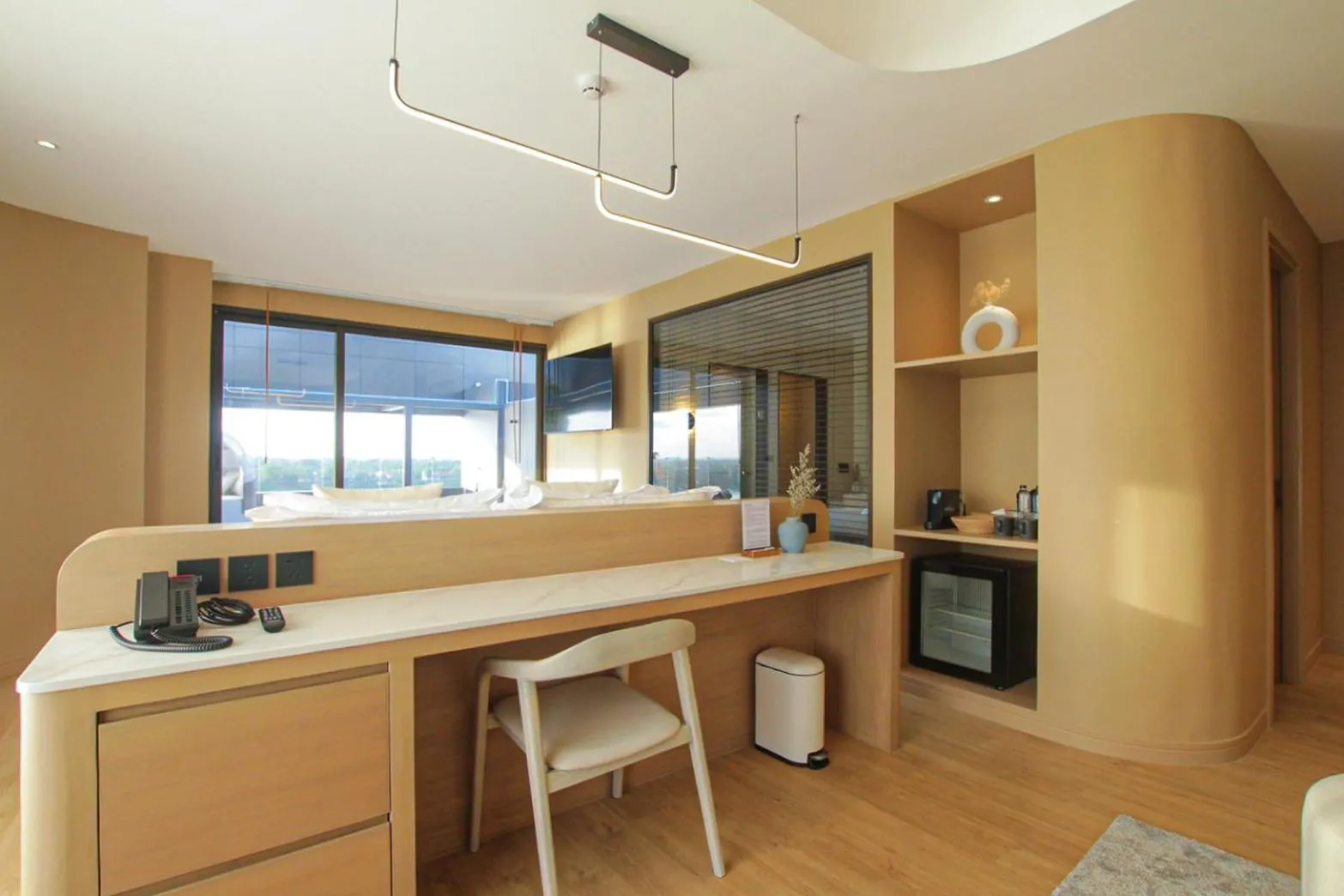 Photo of the whole room in LePont Riverfront Resort Nongkhai