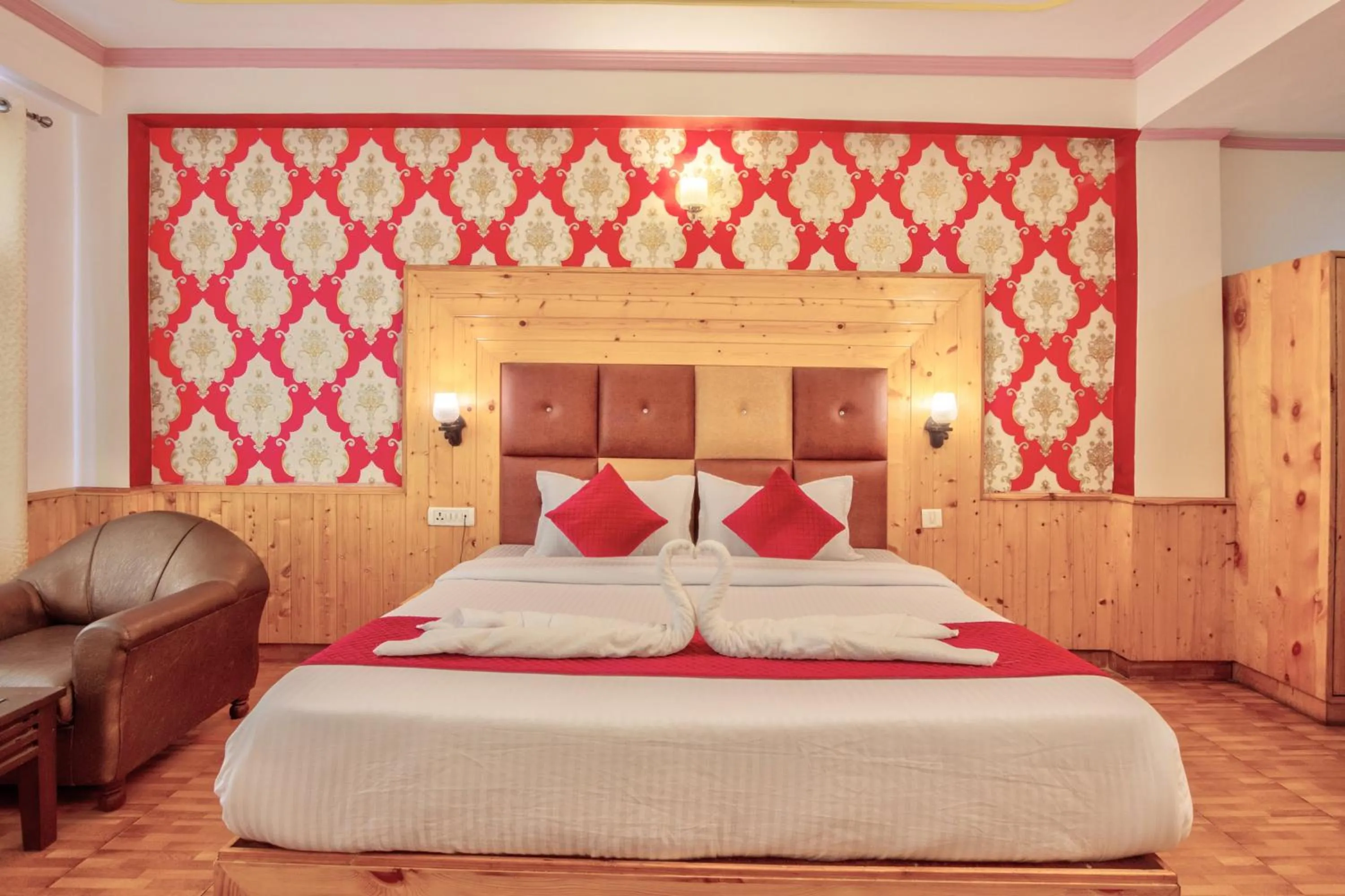 Bed in Hotel Day Night