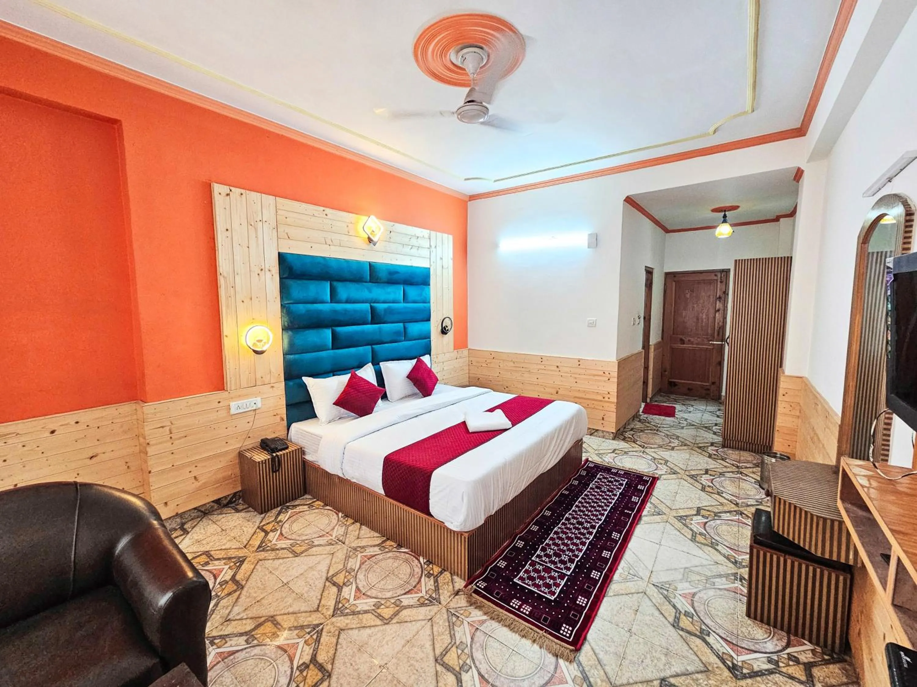 Bed in Hotel Day Night