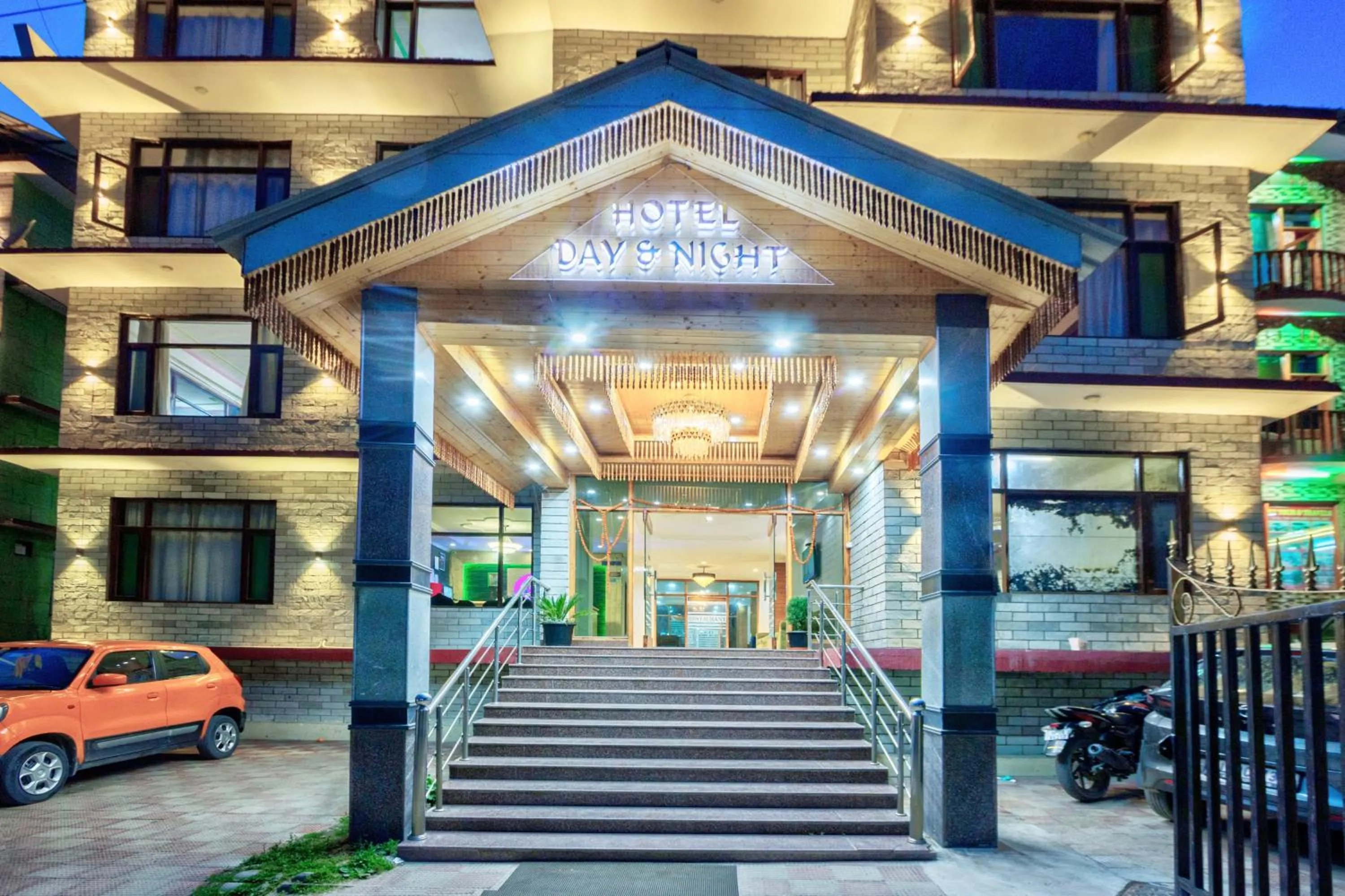 Property building in Hotel Day Night