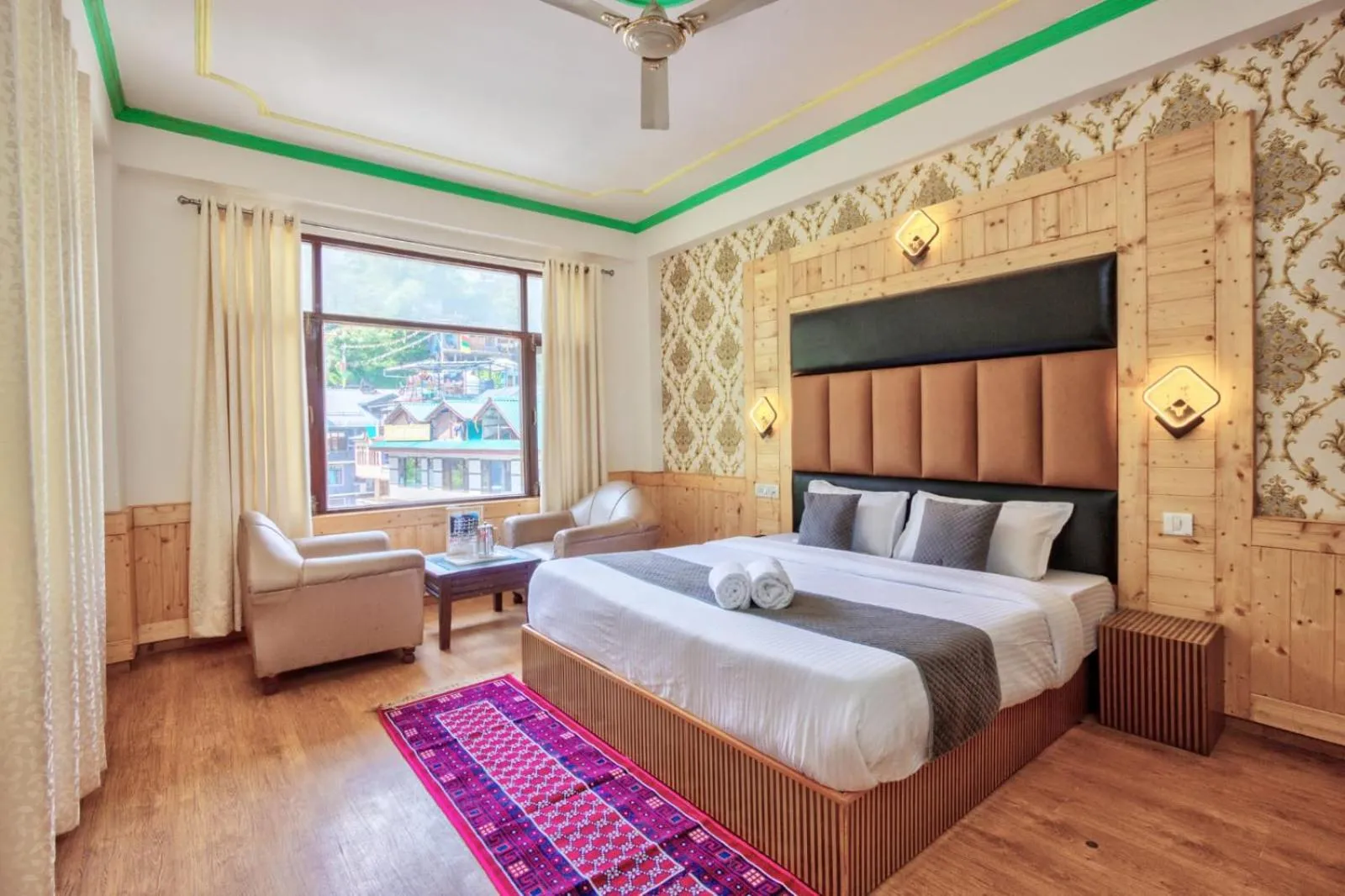 Bed in Hotel Day Night