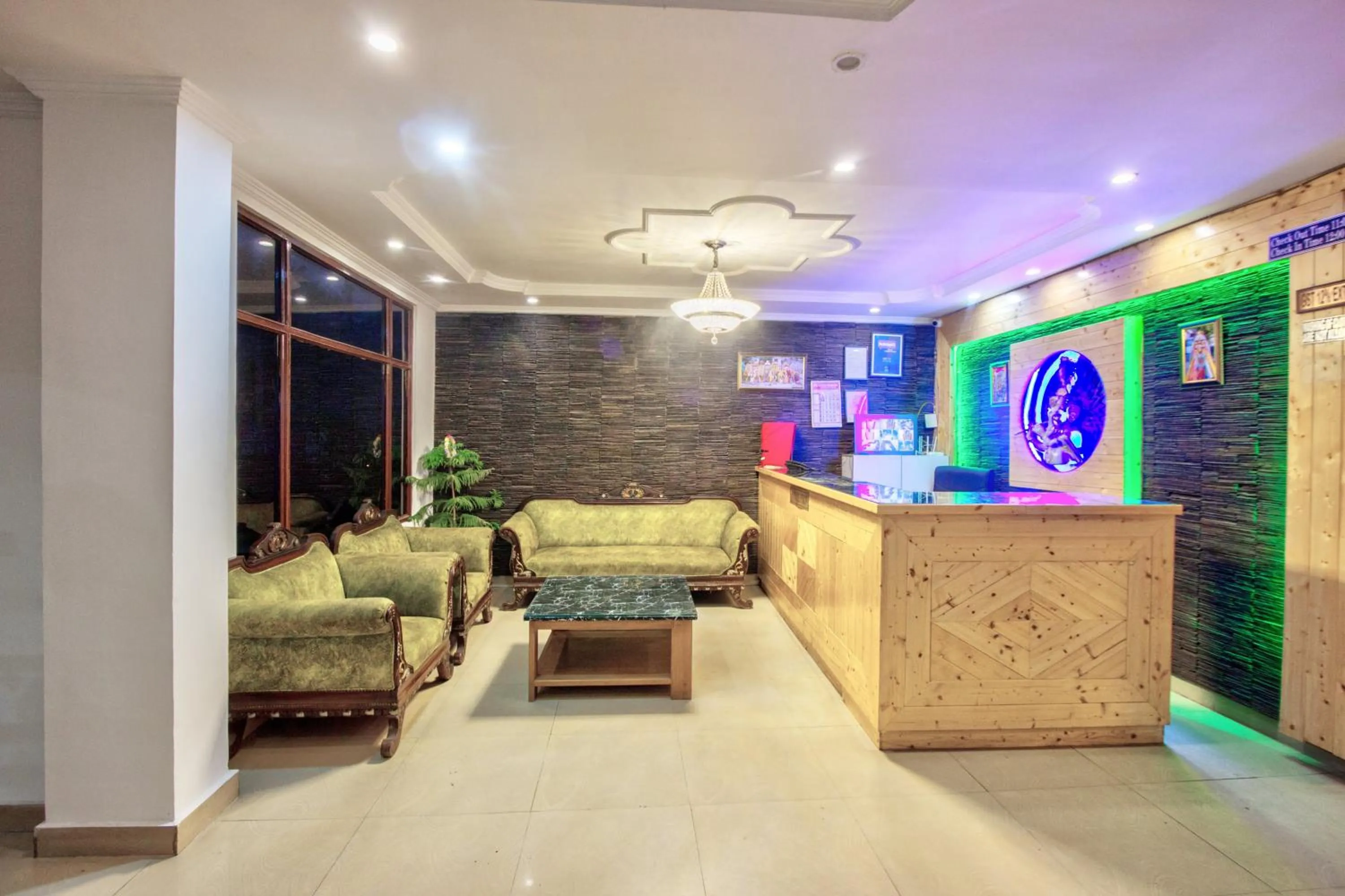 Seating area in Hotel Day Night
