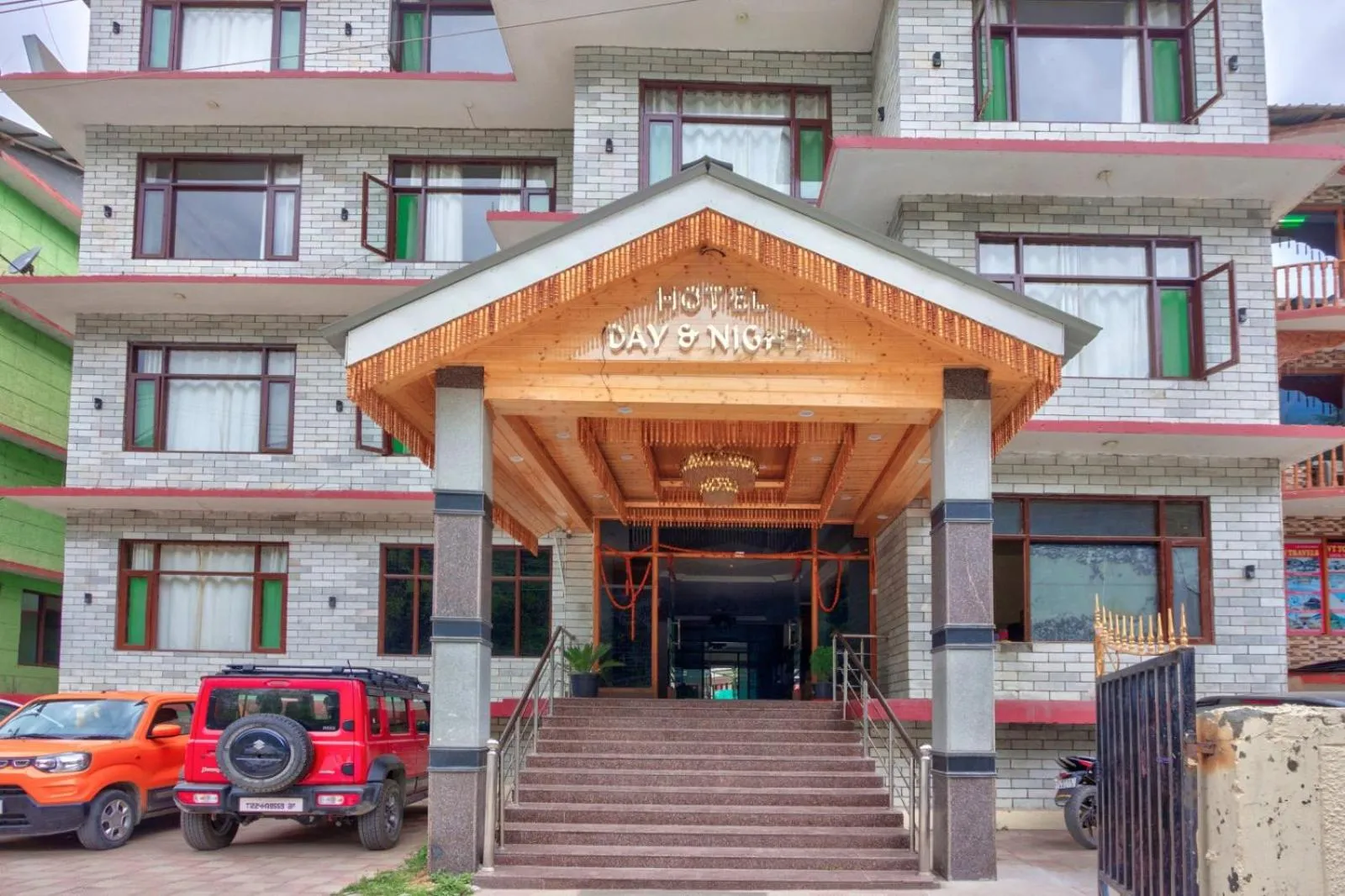 Property building in Hotel Day Night