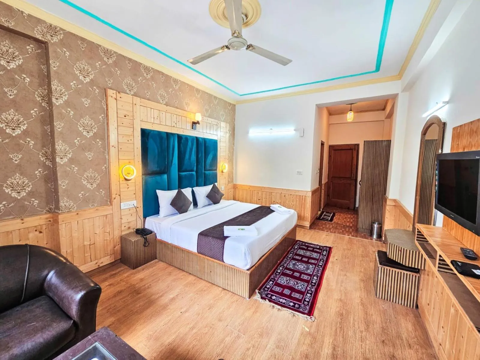 Bed in Hotel Day Night