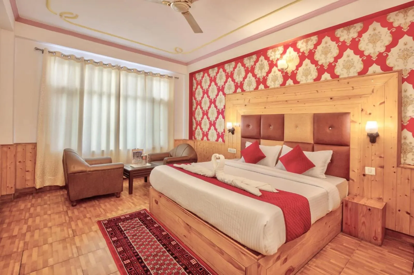Bed in Hotel Day Night