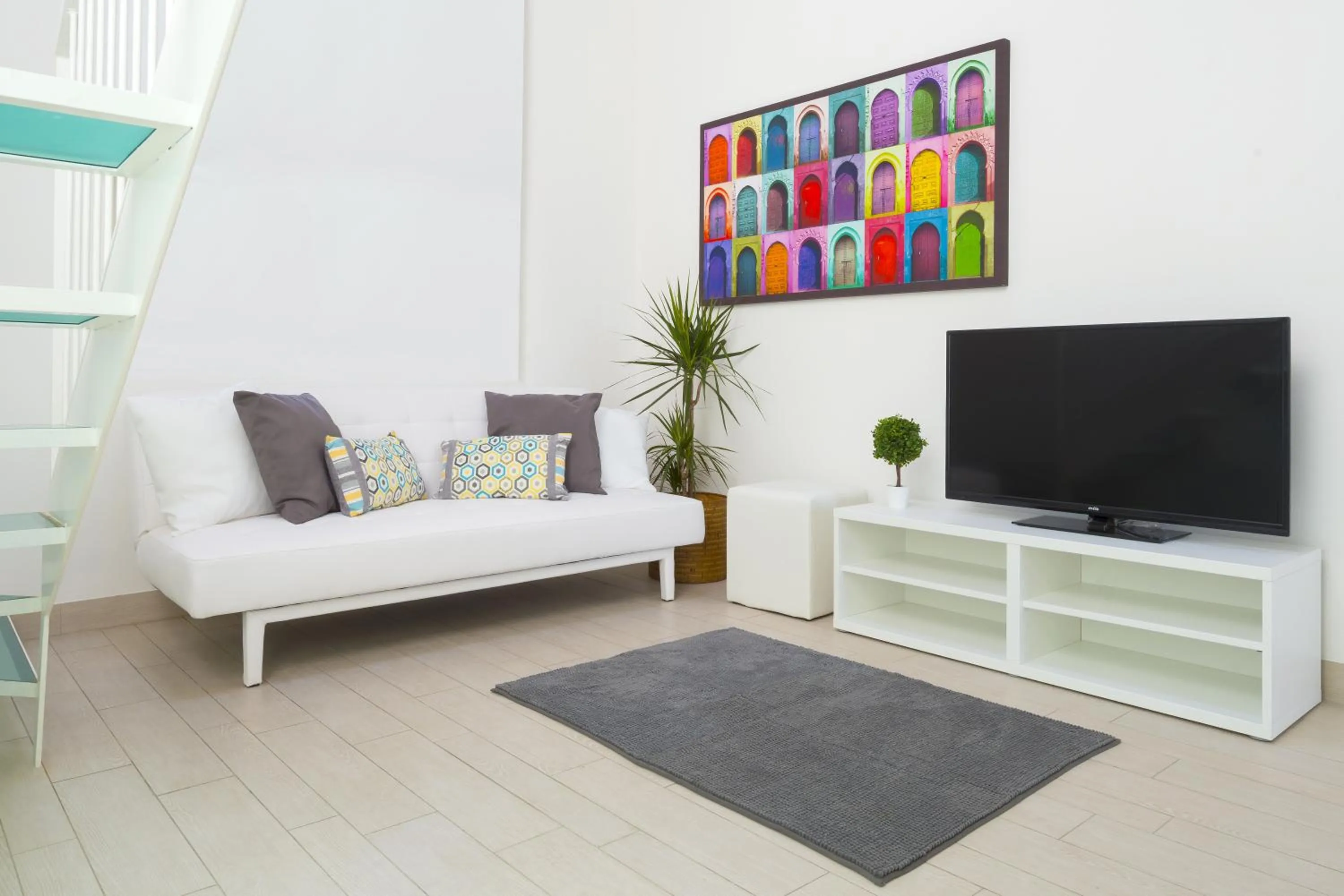 Living room, Bed in Via Breda 120