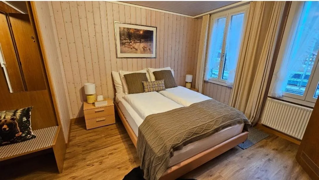 Bedroom, Bed in Alpina Boutique Hotel Interlaken - Ringgenberg - Adults only !