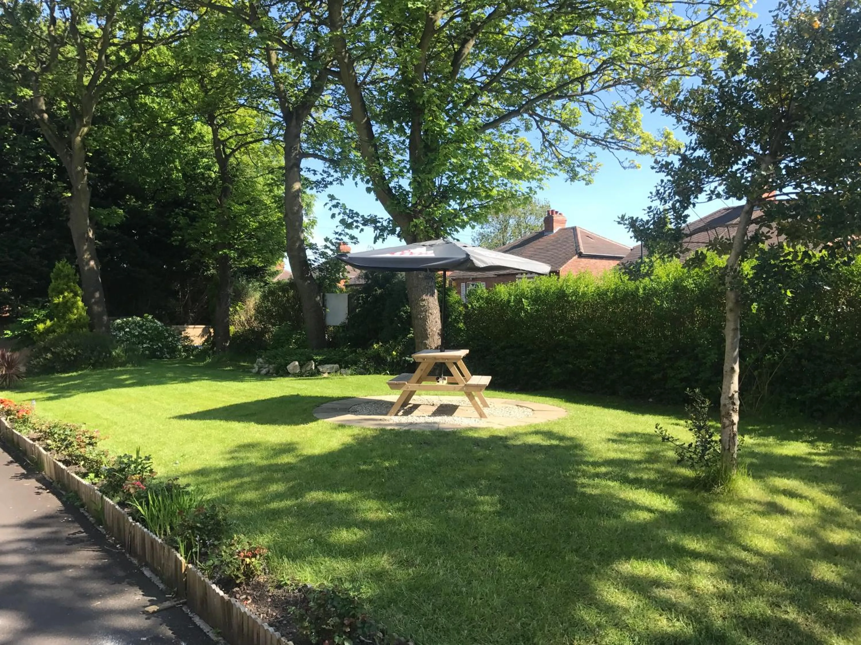 Garden in The Clifton Hotel Newcastle