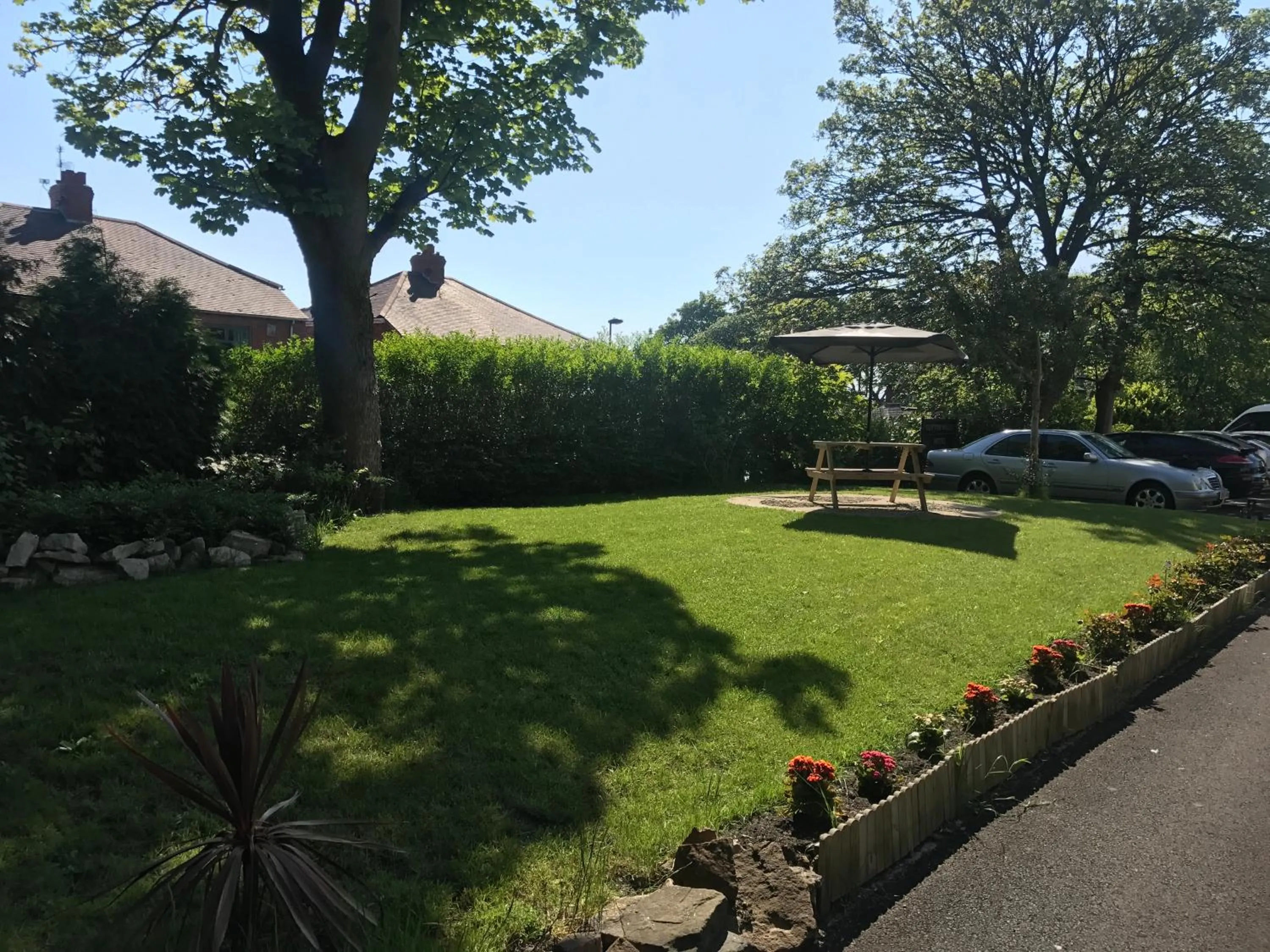 Garden in The Clifton Hotel Newcastle