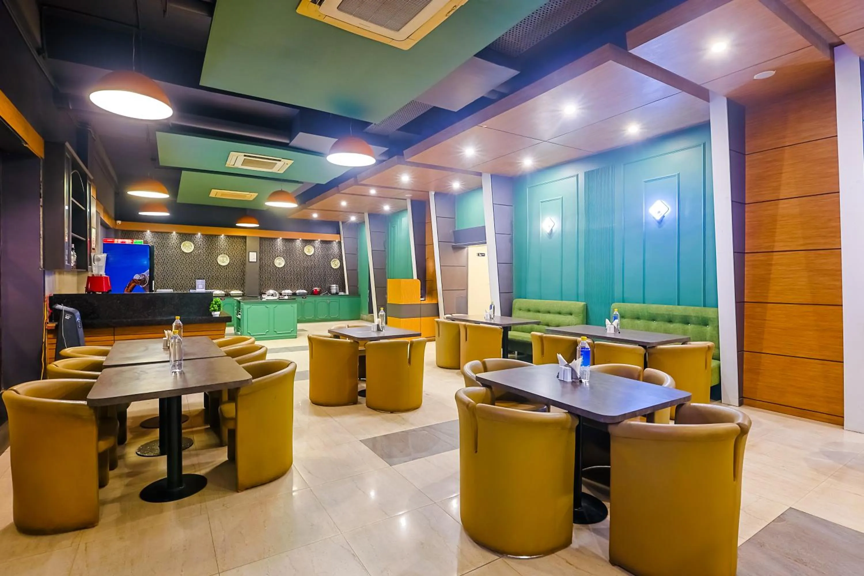 Dining area in Max Hotels Prayagraj