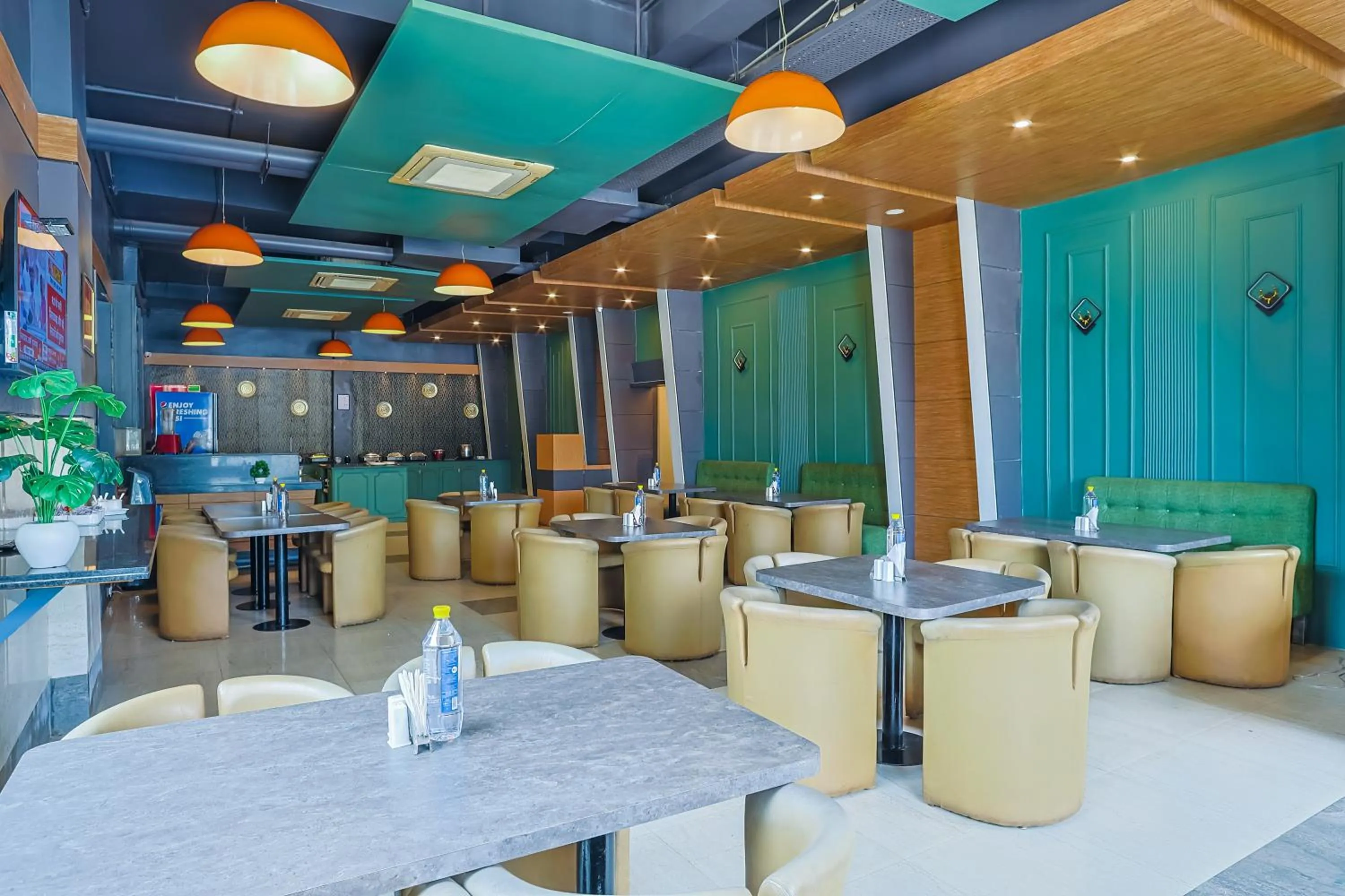 Dining area in Max Hotels Prayagraj