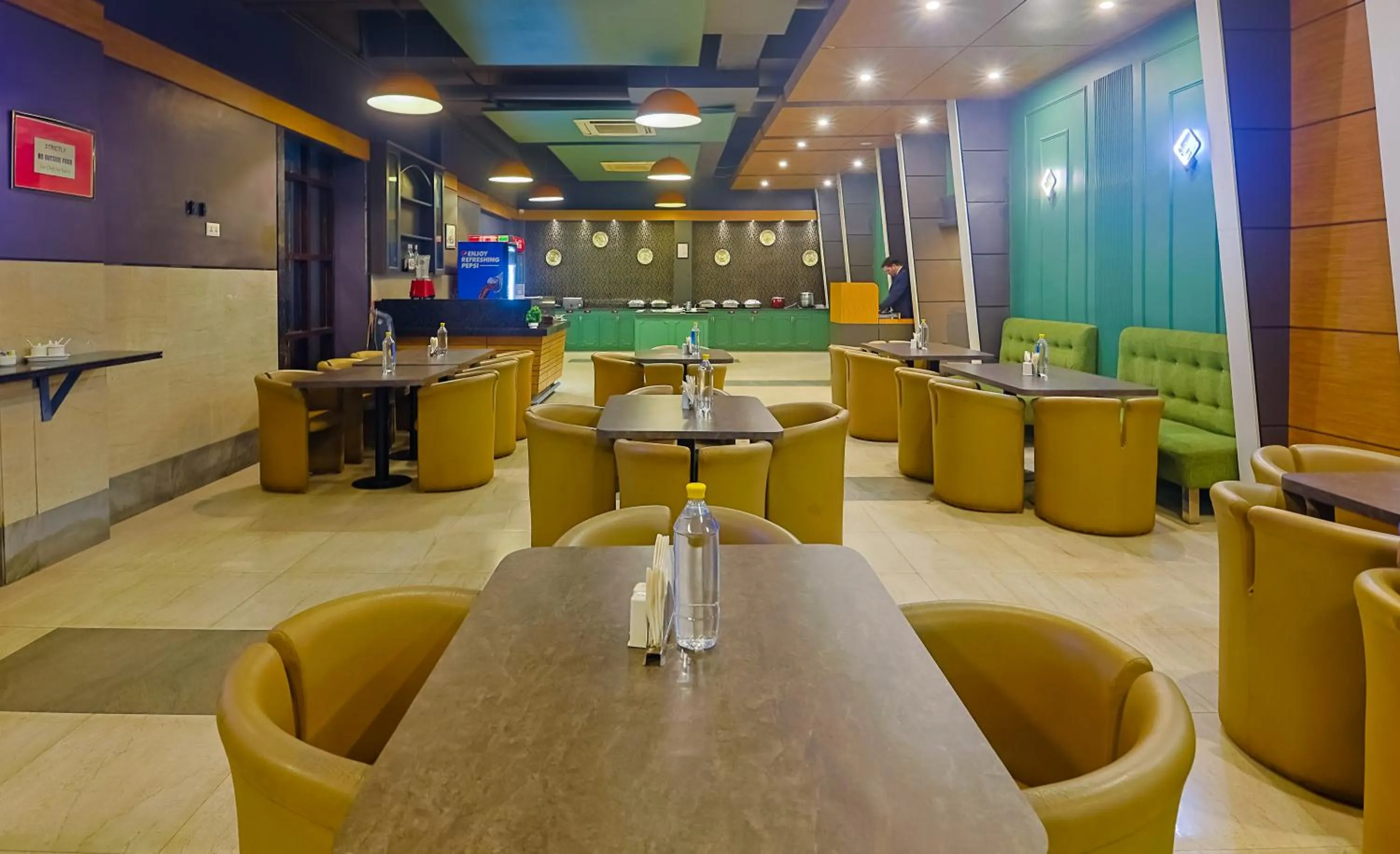 Dining area in Max Hotels Prayagraj
