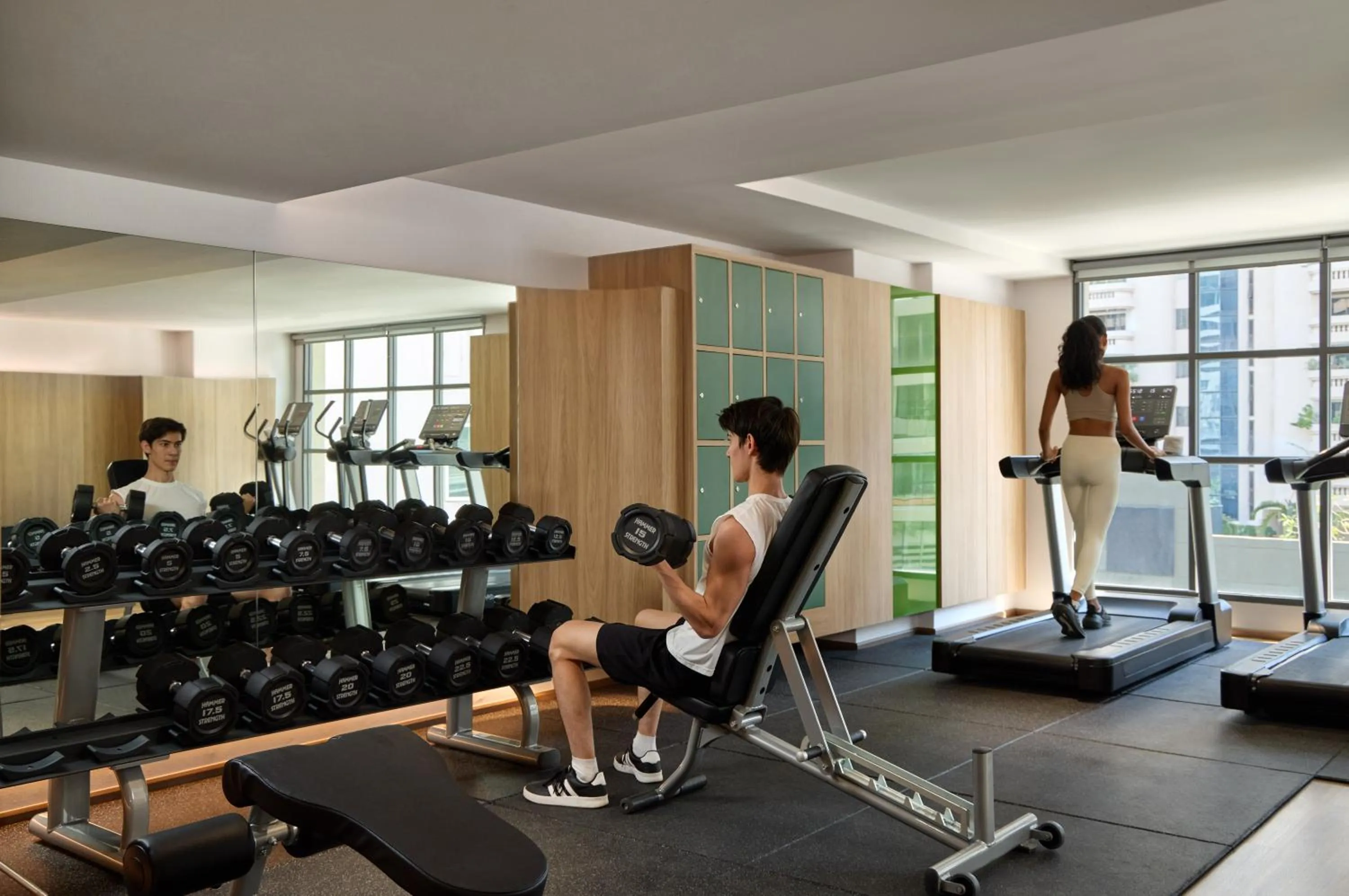 Fitness centre/facilities in Courtyard by Marriott Bangkok Sukhumvit 20
