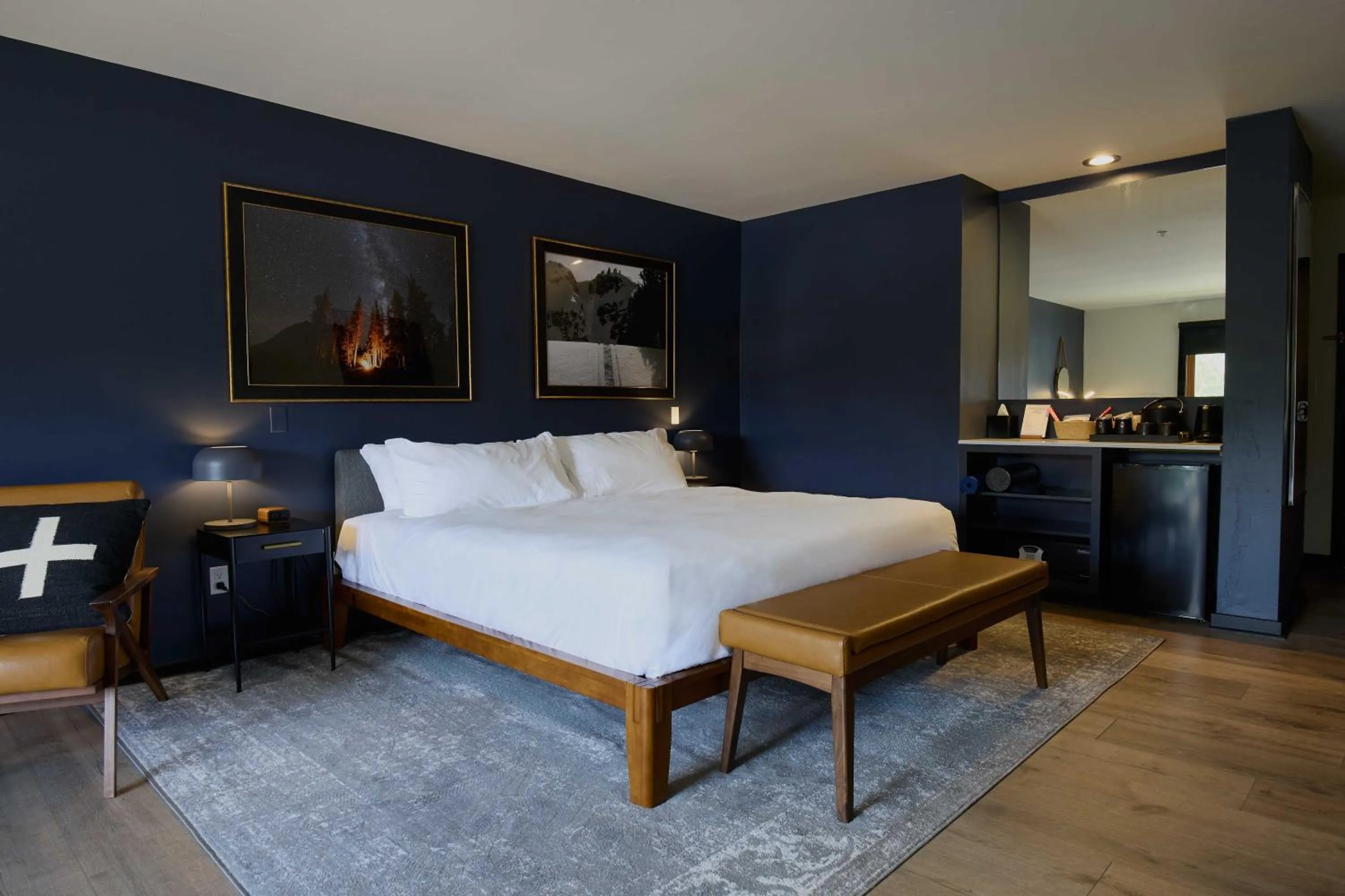 Bed in Gravity Haus Big Sky