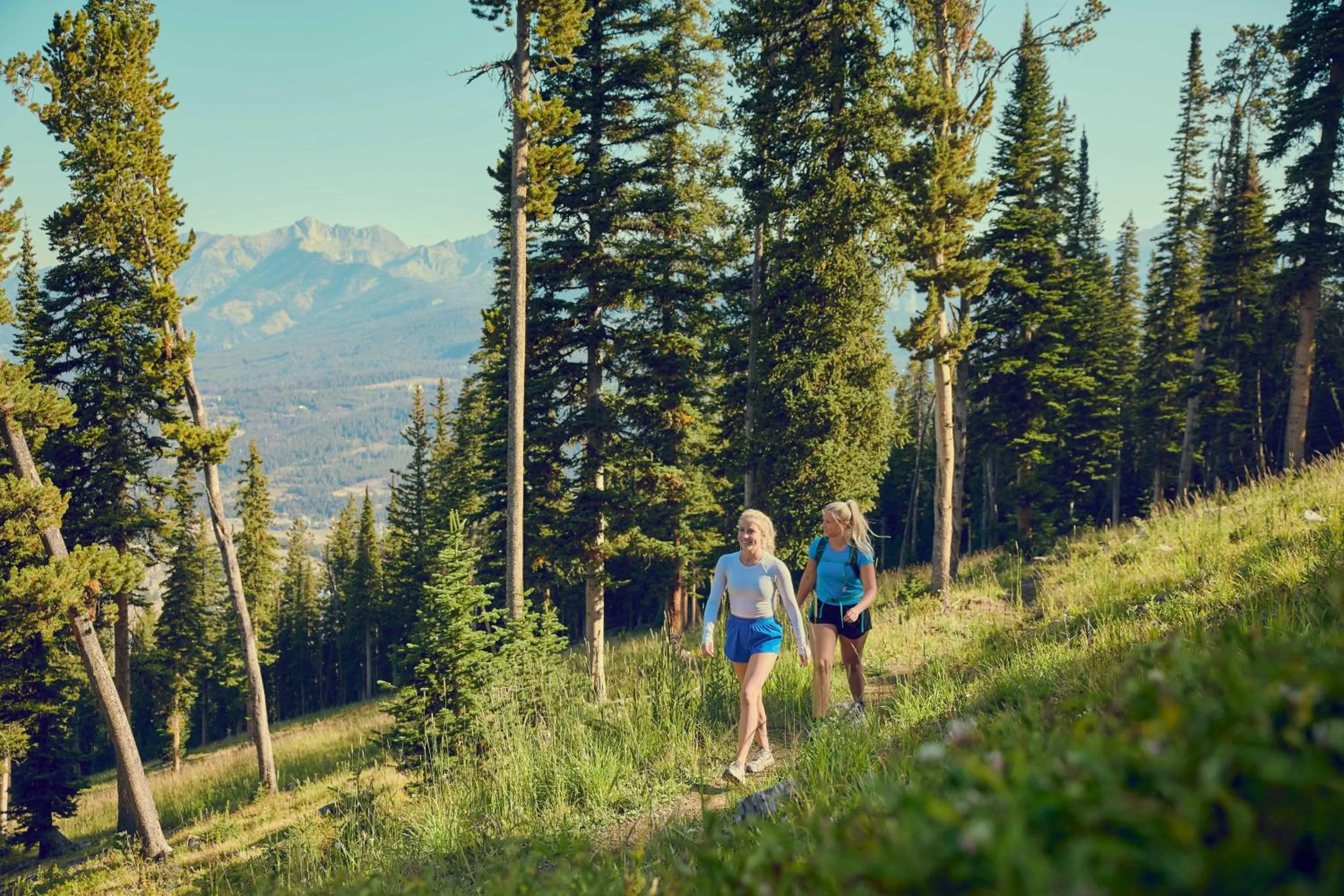 Hiking in Gravity Haus Big Sky