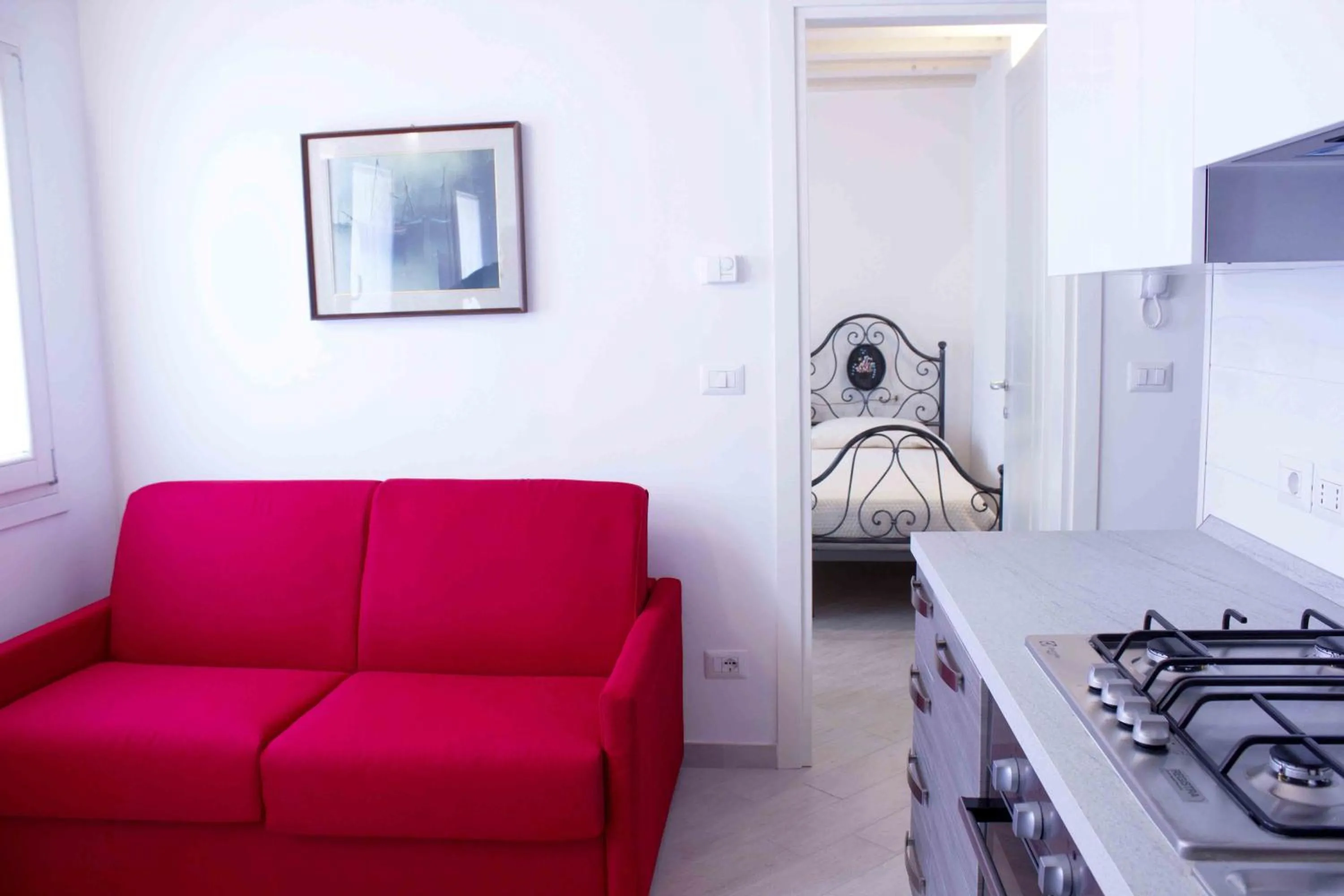 Seating area in Casa Padoan