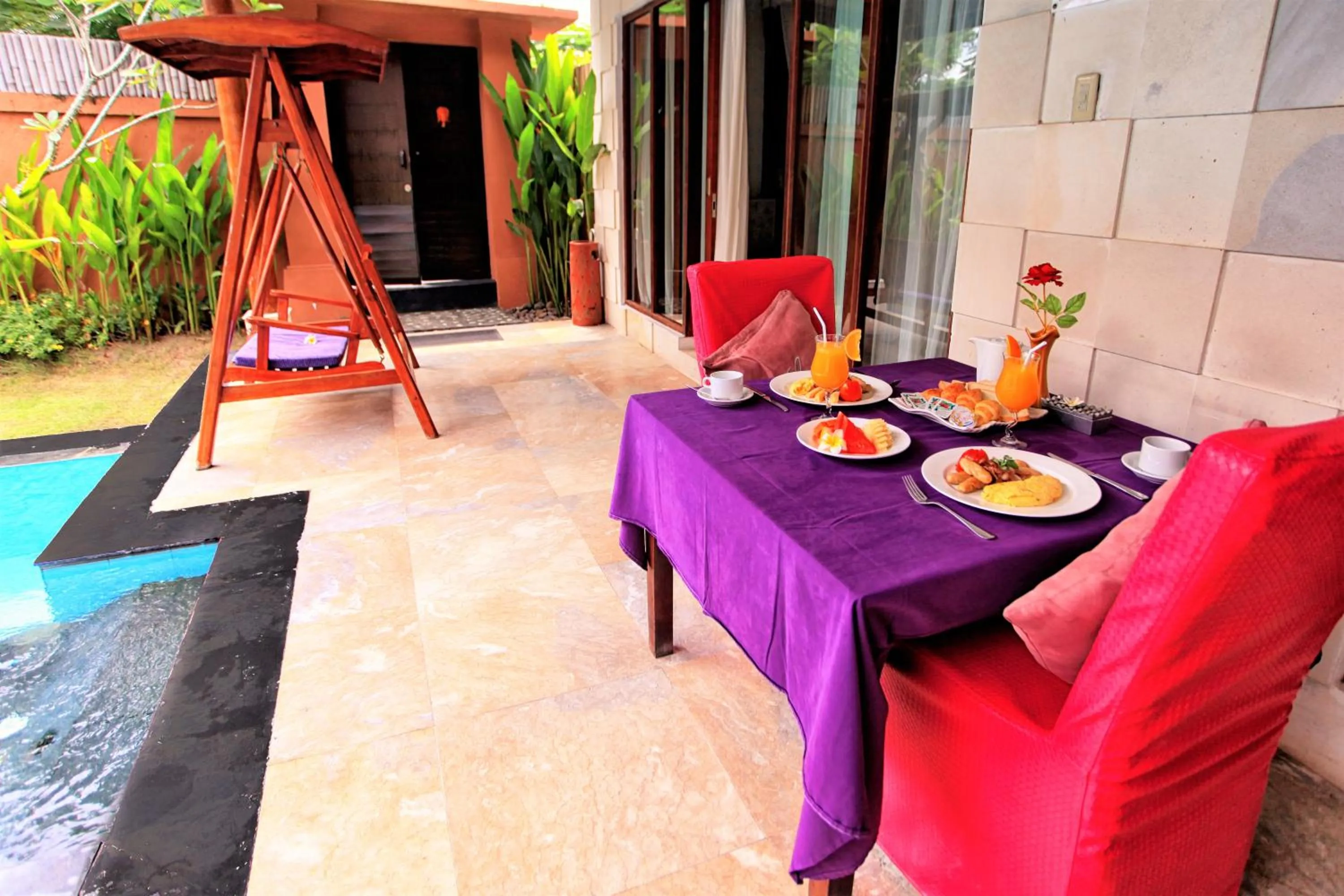 Food and drinks in Private Pool Villas Kuta Bali