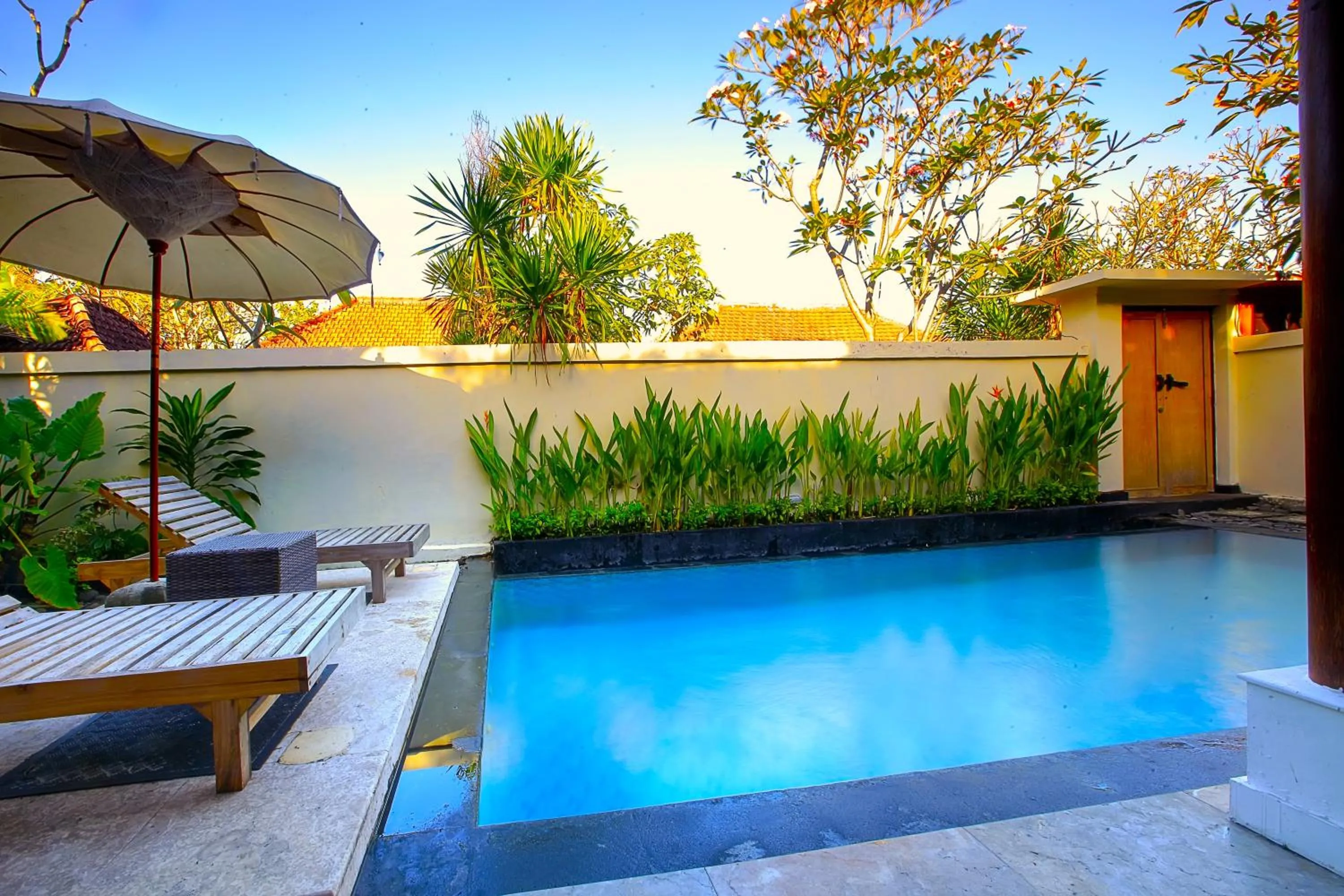 Pool view in Private Pool Villas Kuta Bali