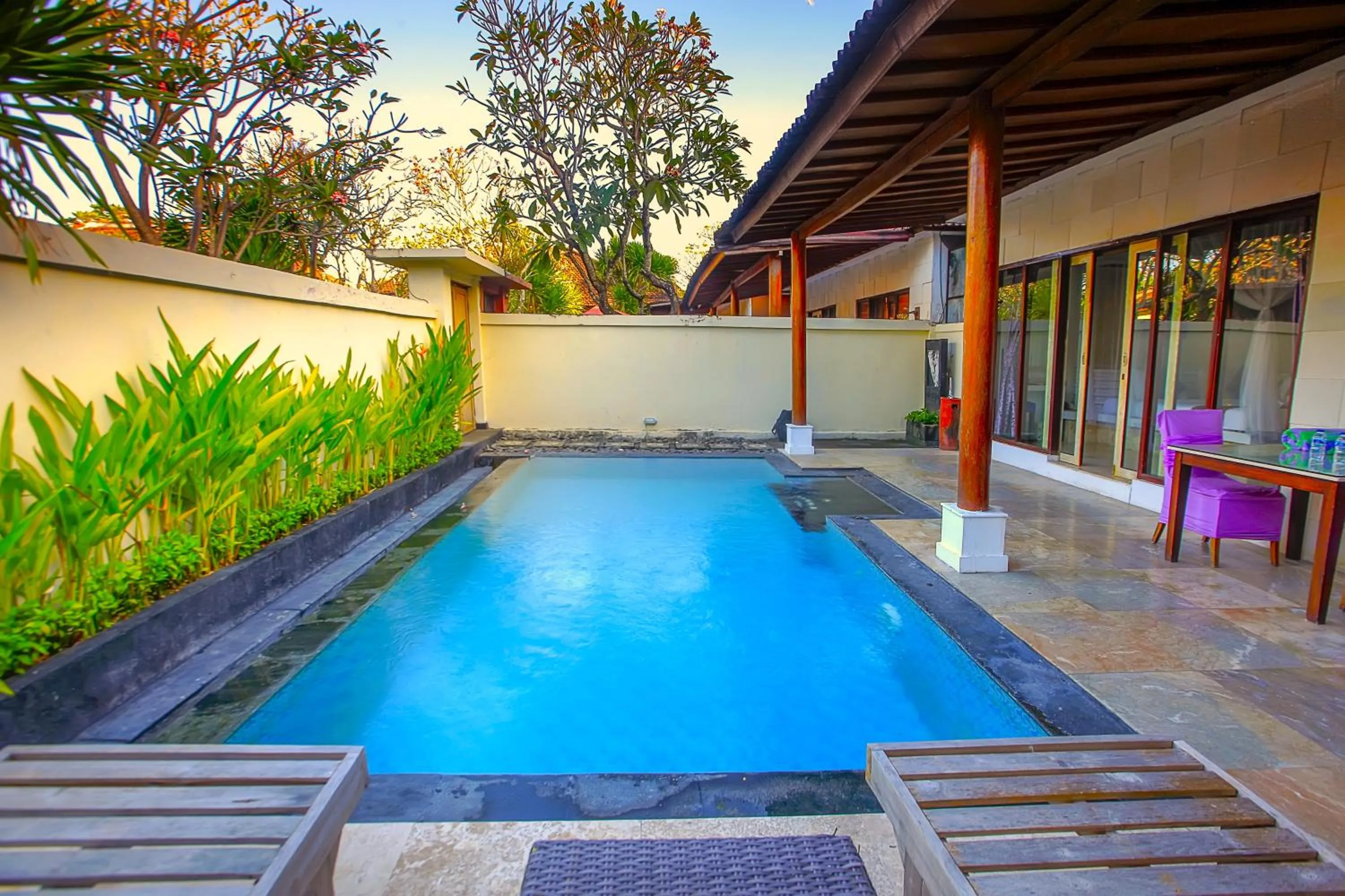 Pool view in Private Pool Villas Kuta Bali