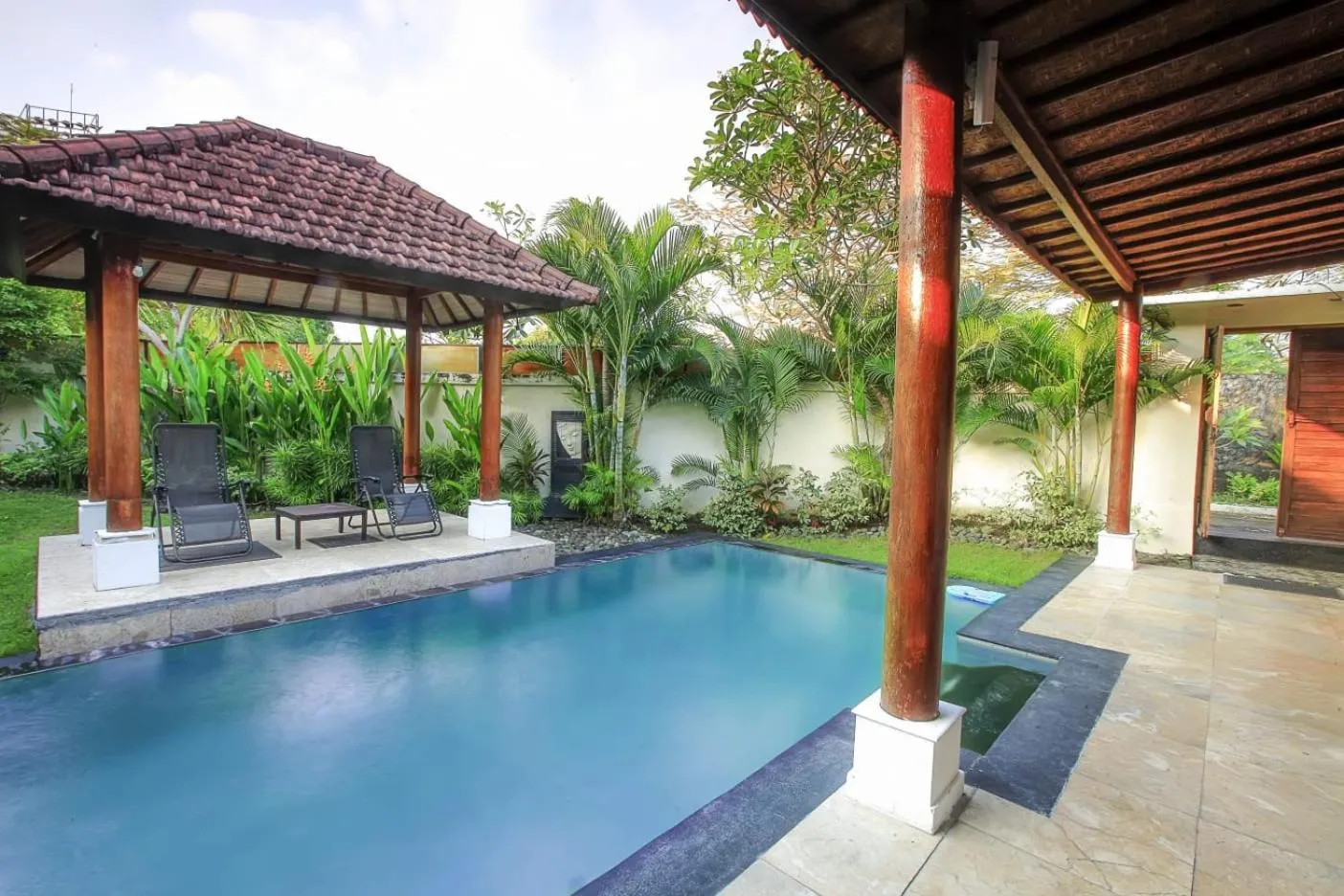 Balcony/Terrace in Private Pool Villas Kuta Bali