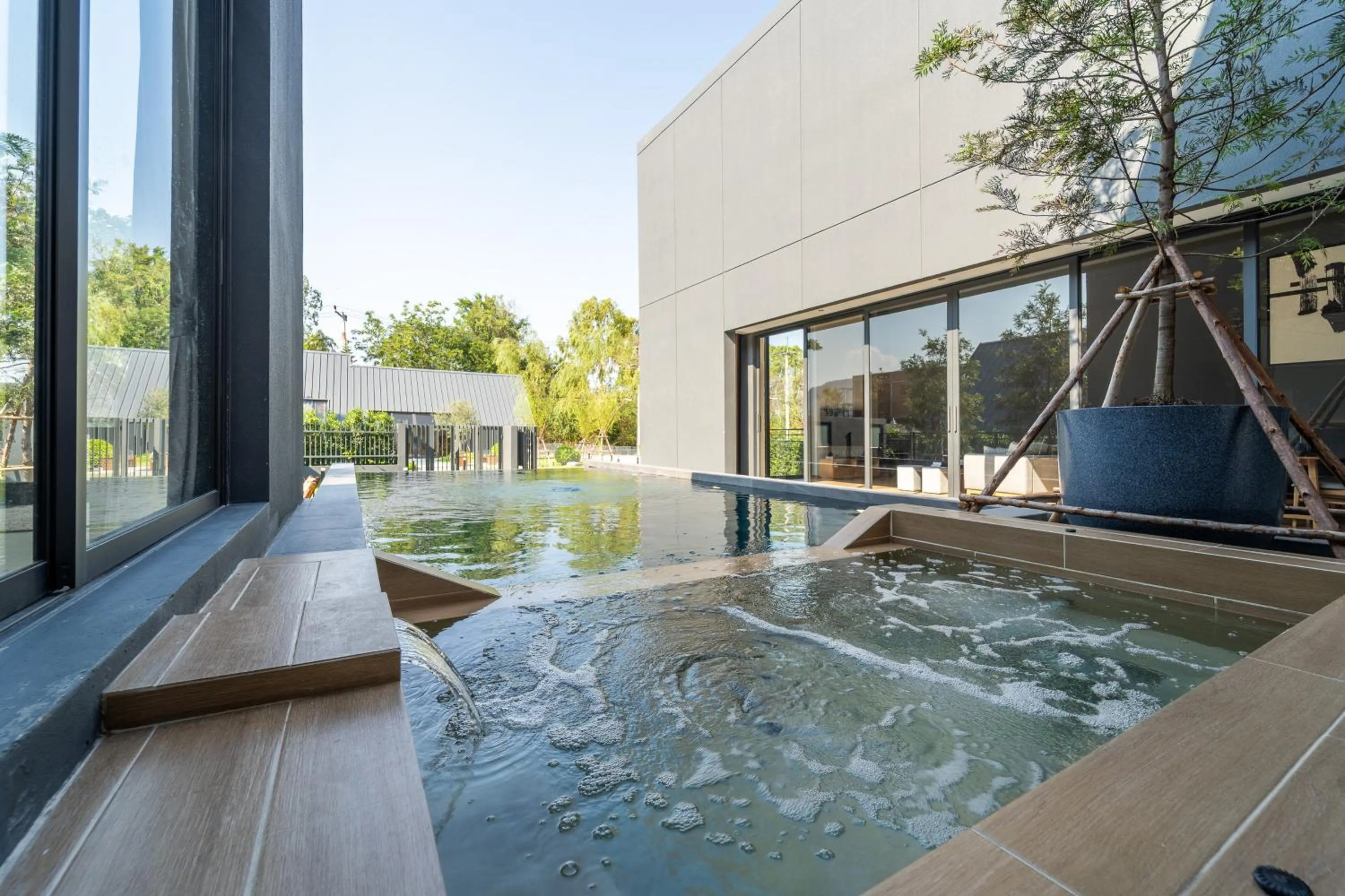 Garden in WABI SABI Onsen Villa Hua Hin