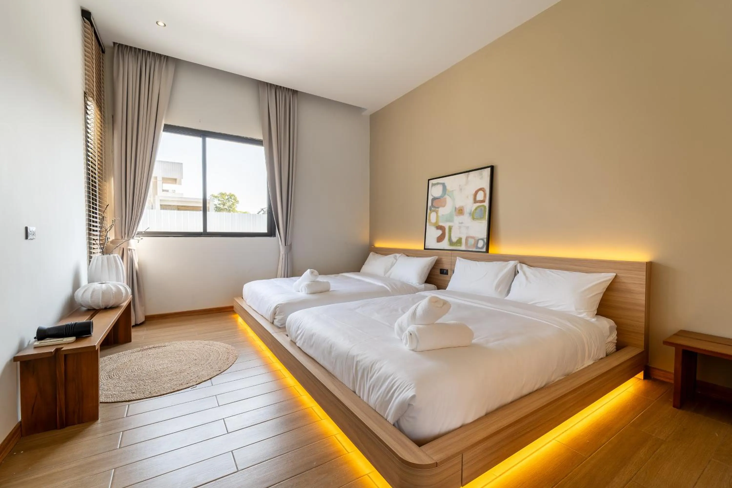 Bedroom, Bed in WABI SABI Onsen Villa Hua Hin