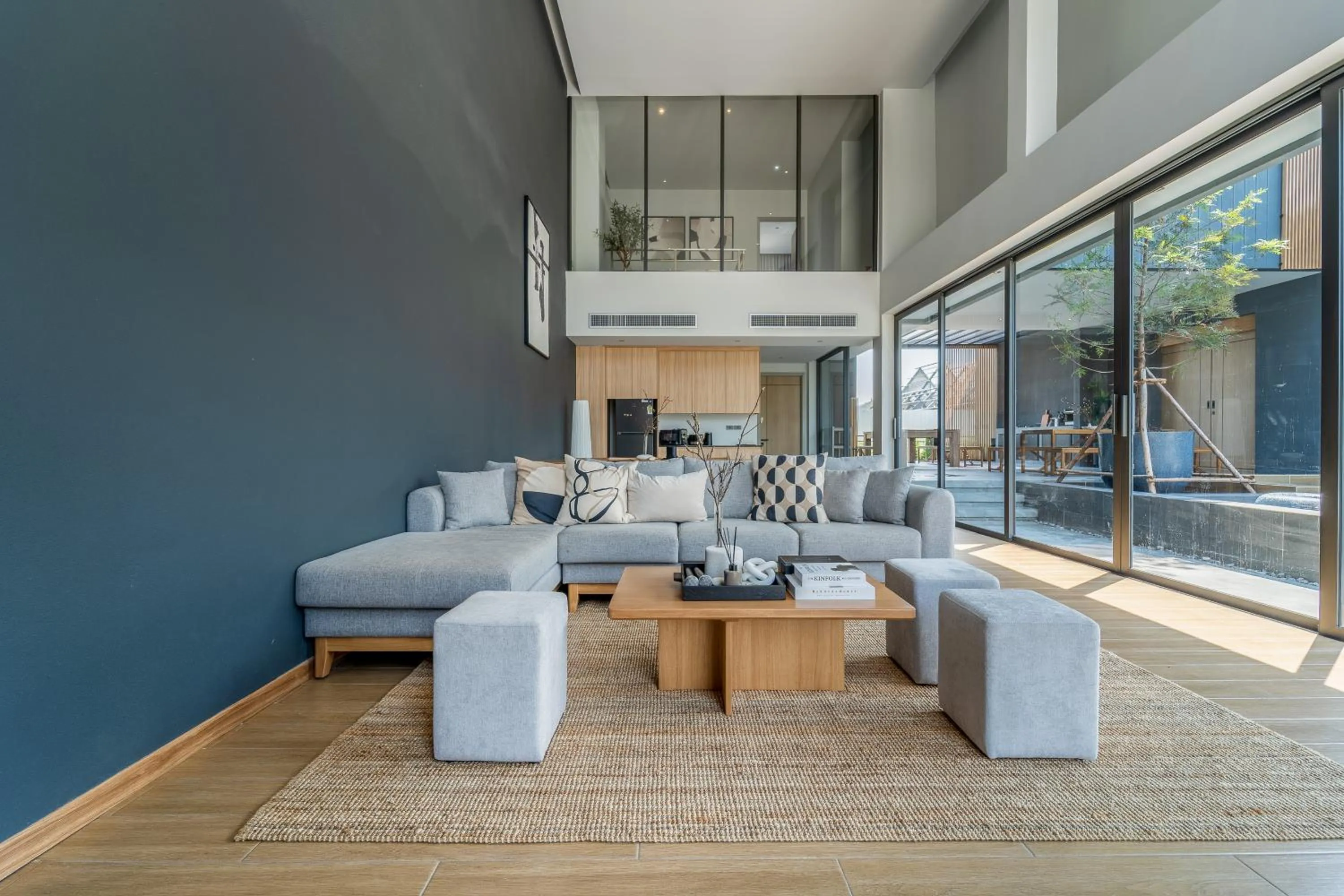 Living room in WABI SABI Onsen Villa Hua Hin