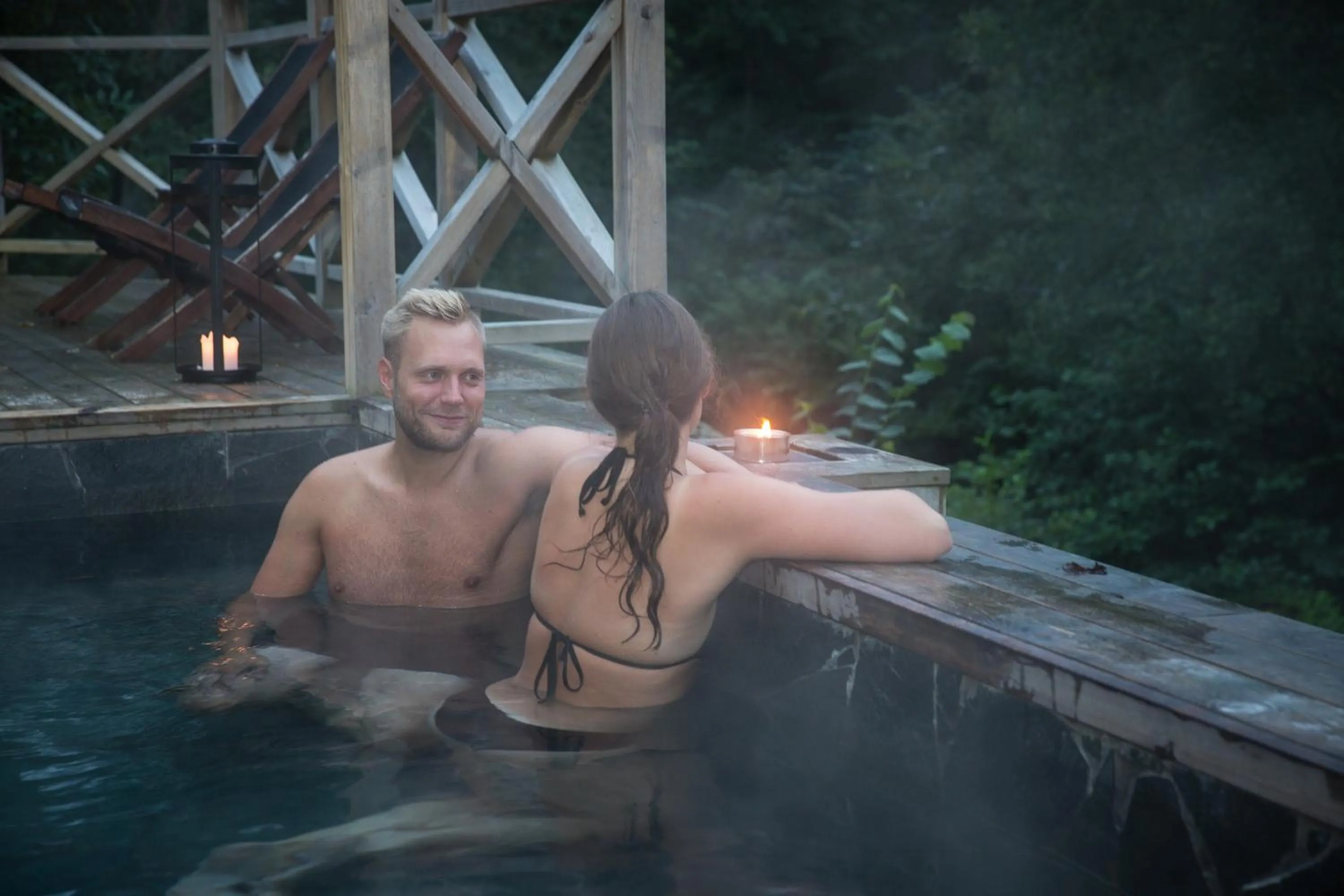 Pool view in Färna Herrgård & Spa