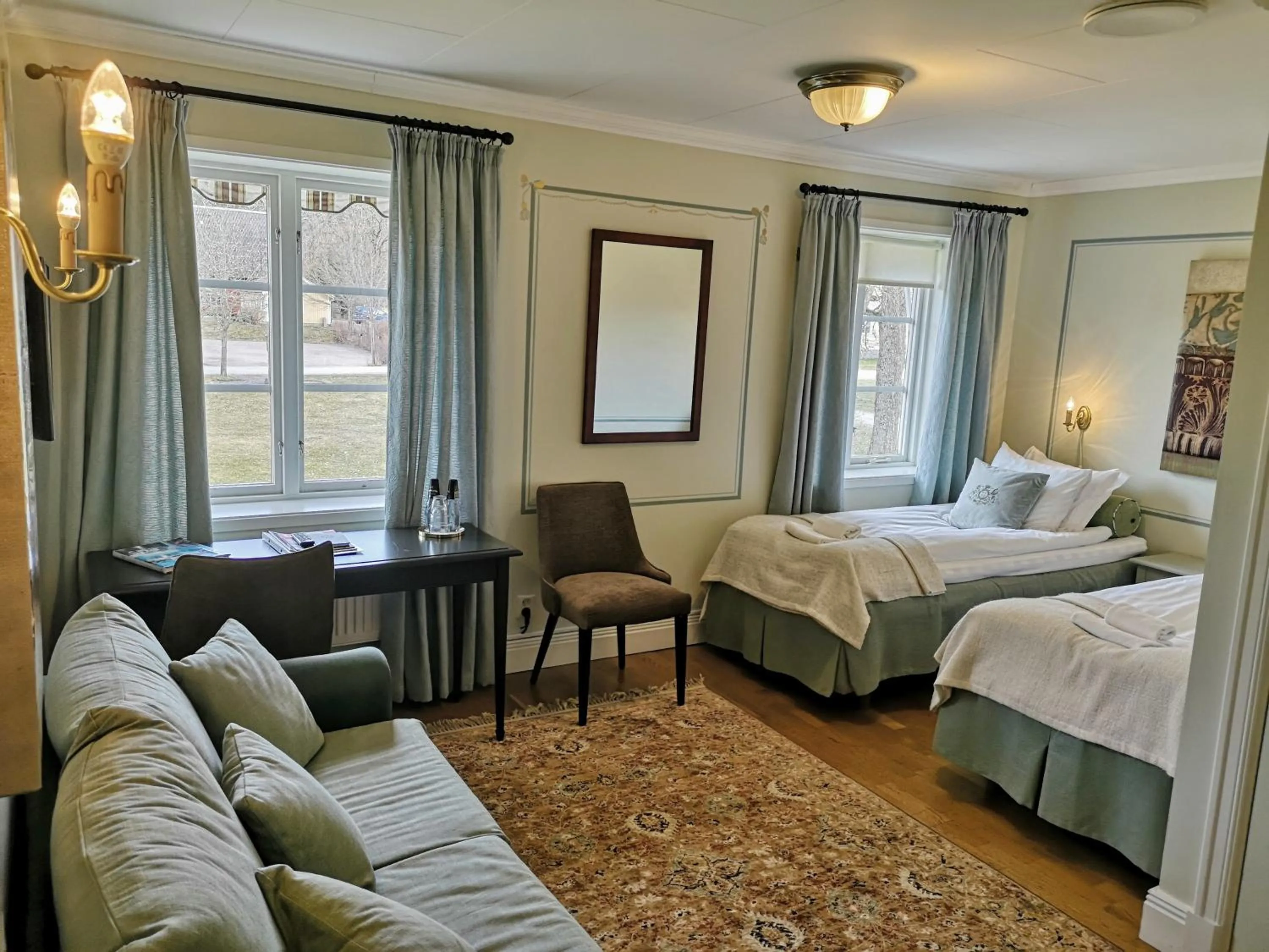 Photo of the whole room, Bed in Färna Herrgård & Spa