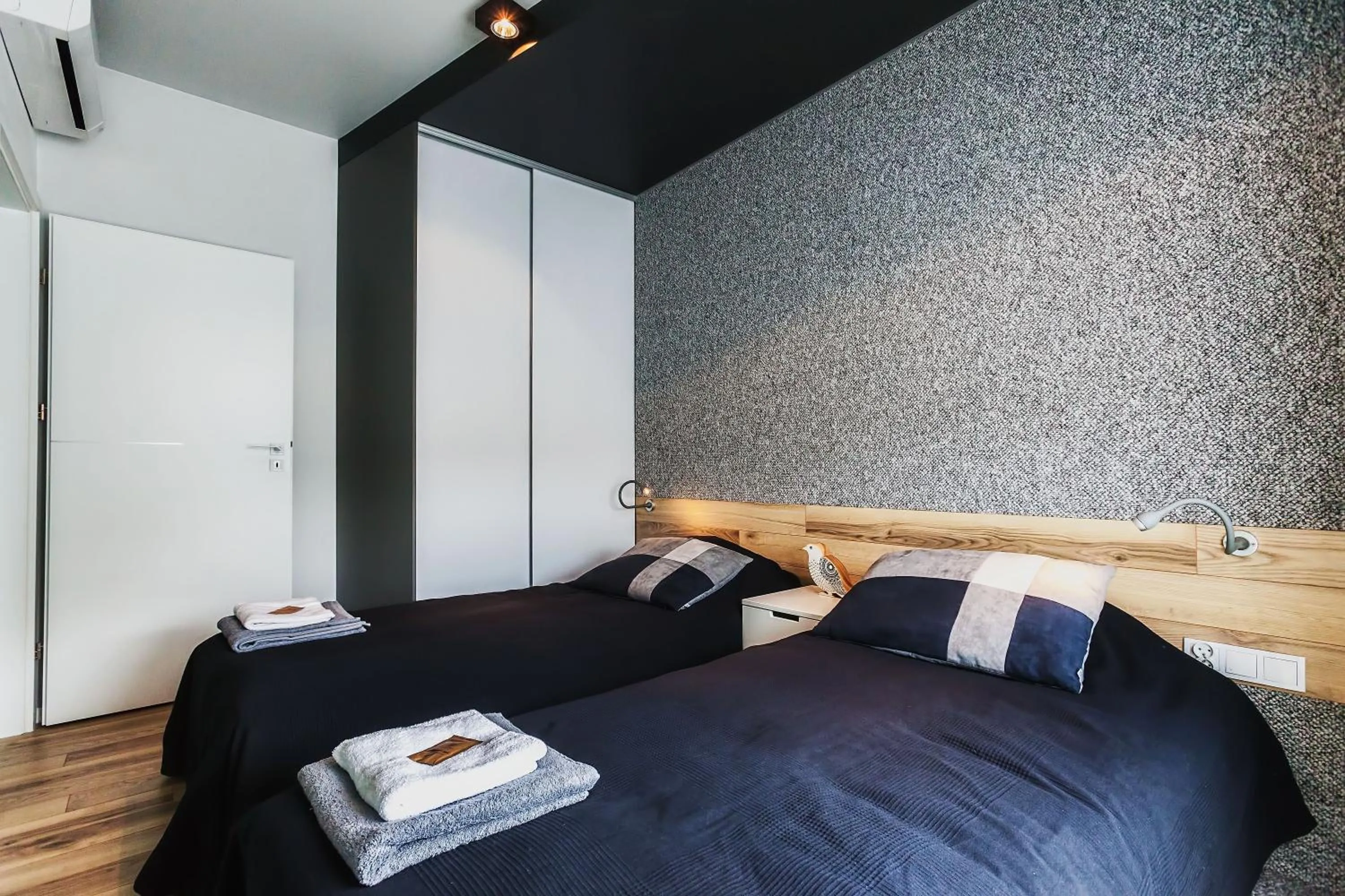 Seating area, Bed in RGB studio