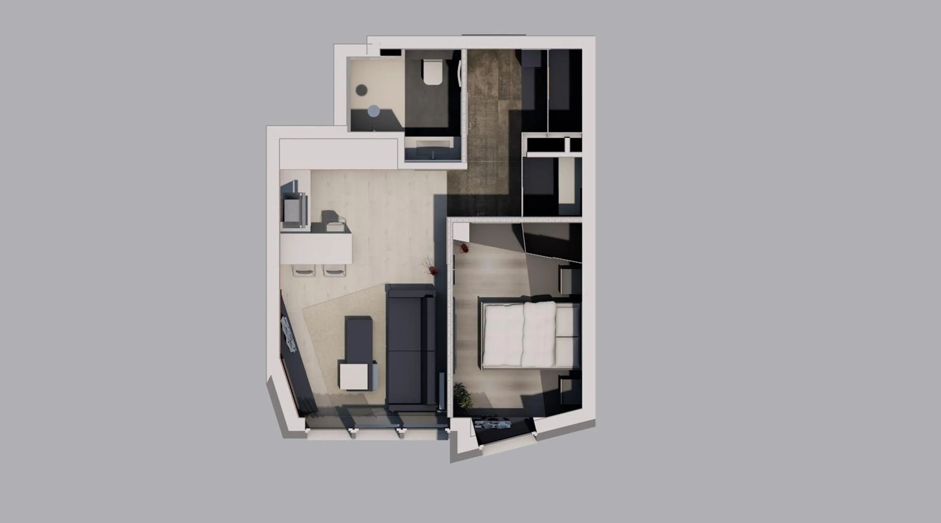 Floor plan in RGB studio