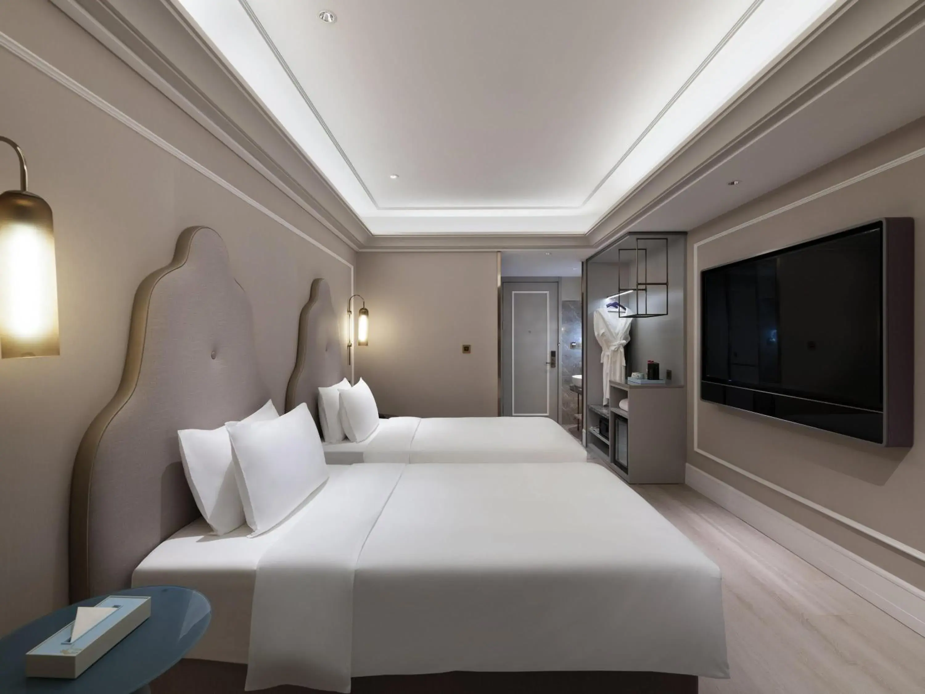 Deluxe Twin Room in Mercure Shanghai Waigaoq Free Trade Zone Deluxe Twin Room in Mercure Shanghai Waigaoq Free Trade Zone