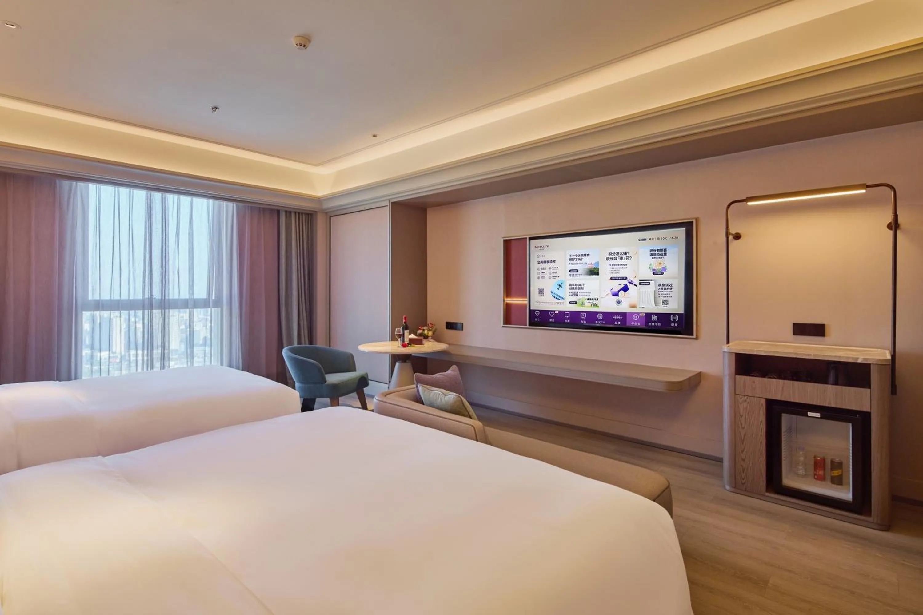 Classic Family Room with One King and One Single Beds in Mercure Huzhou Nanxun Ancient Town