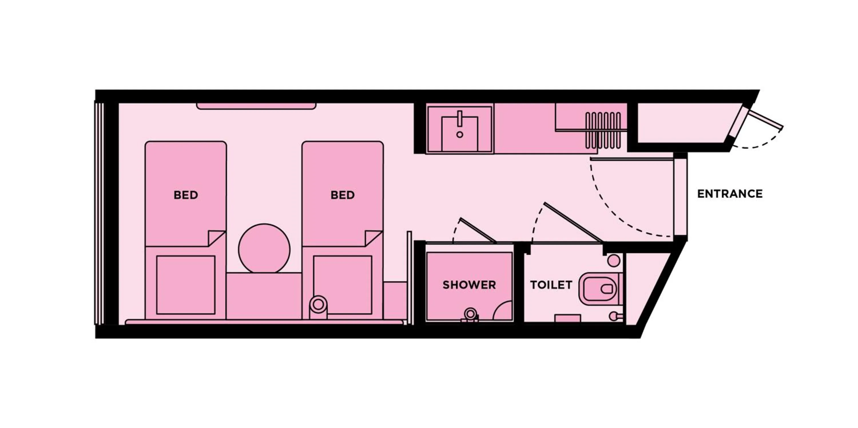 Floor plan in Mama Shelter Singapore Orchard