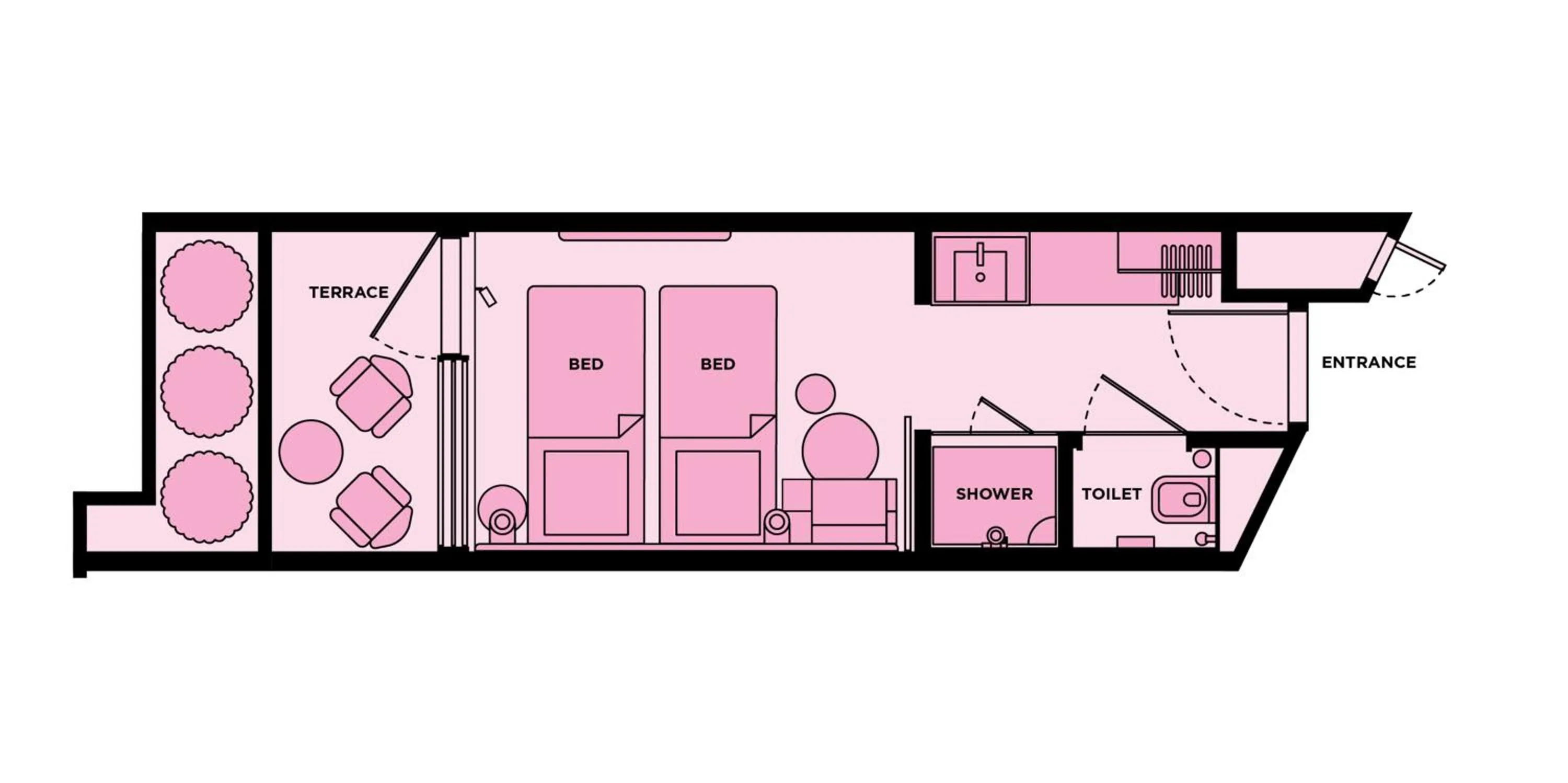 Floor plan in Mama Shelter Singapore Orchard