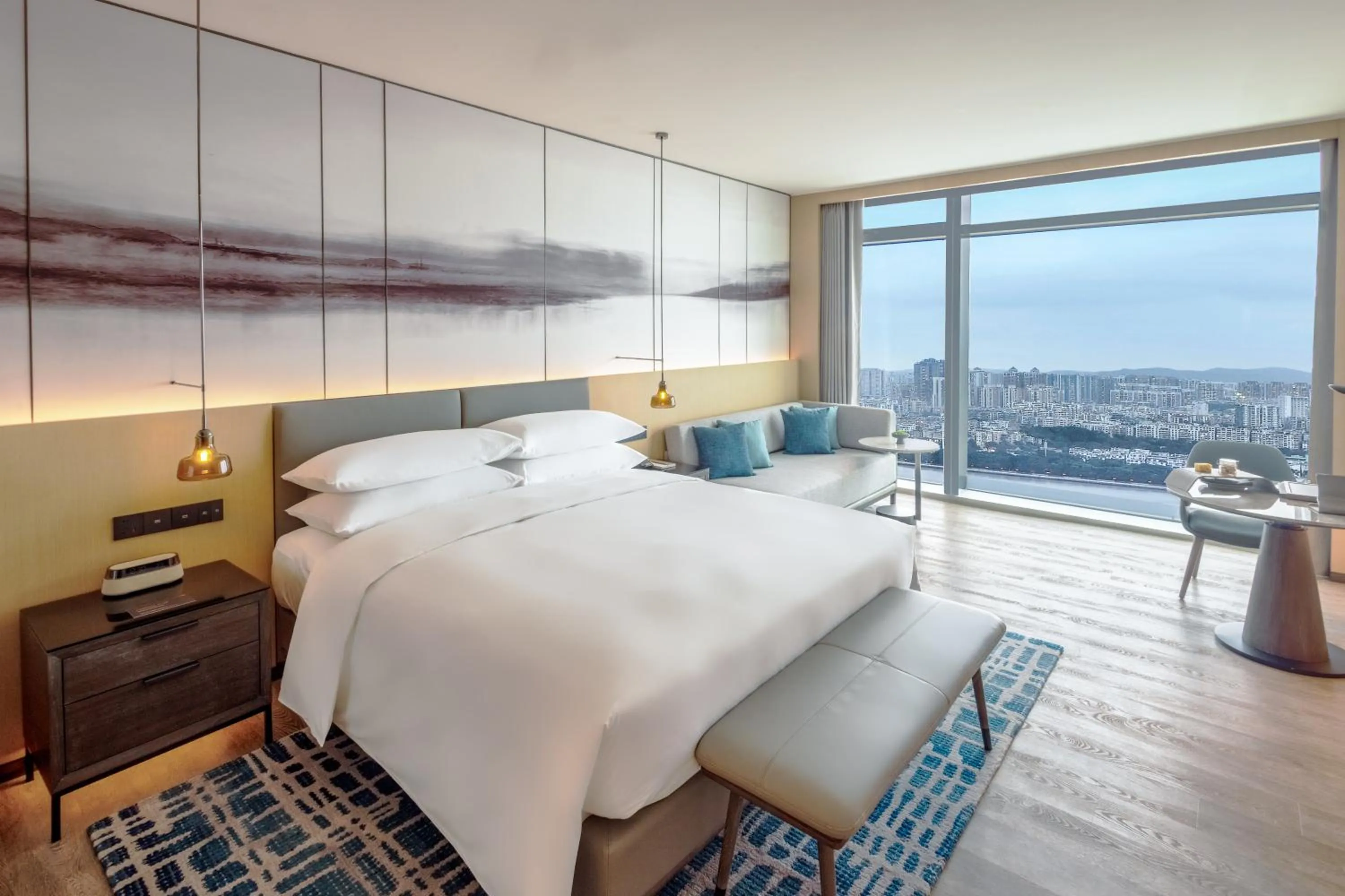 Bedroom, Bed in Courtyard by Marriott Guangzhou Pazhou