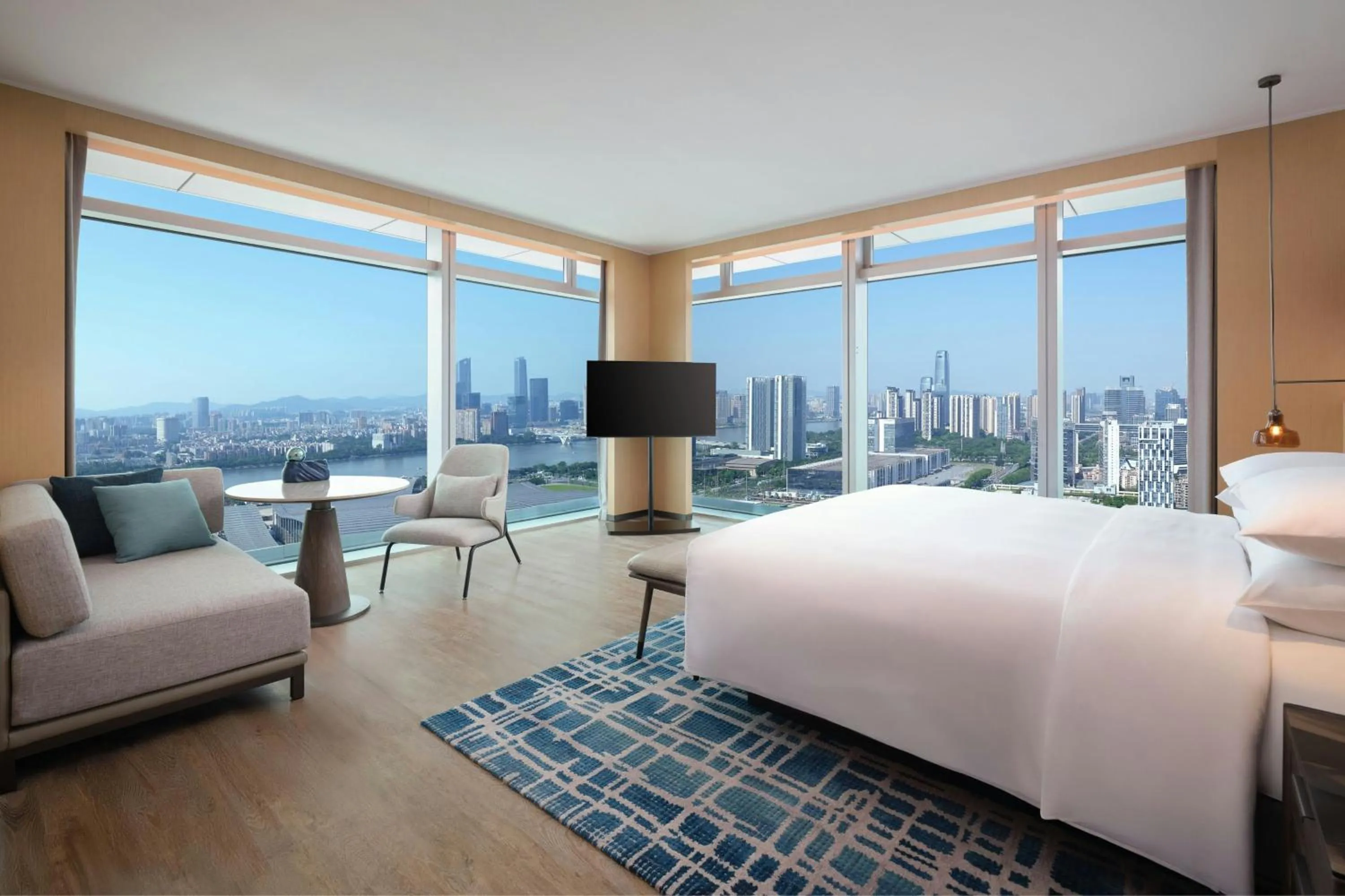 Photo of the whole room, Bed in Courtyard by Marriott Guangzhou Pazhou