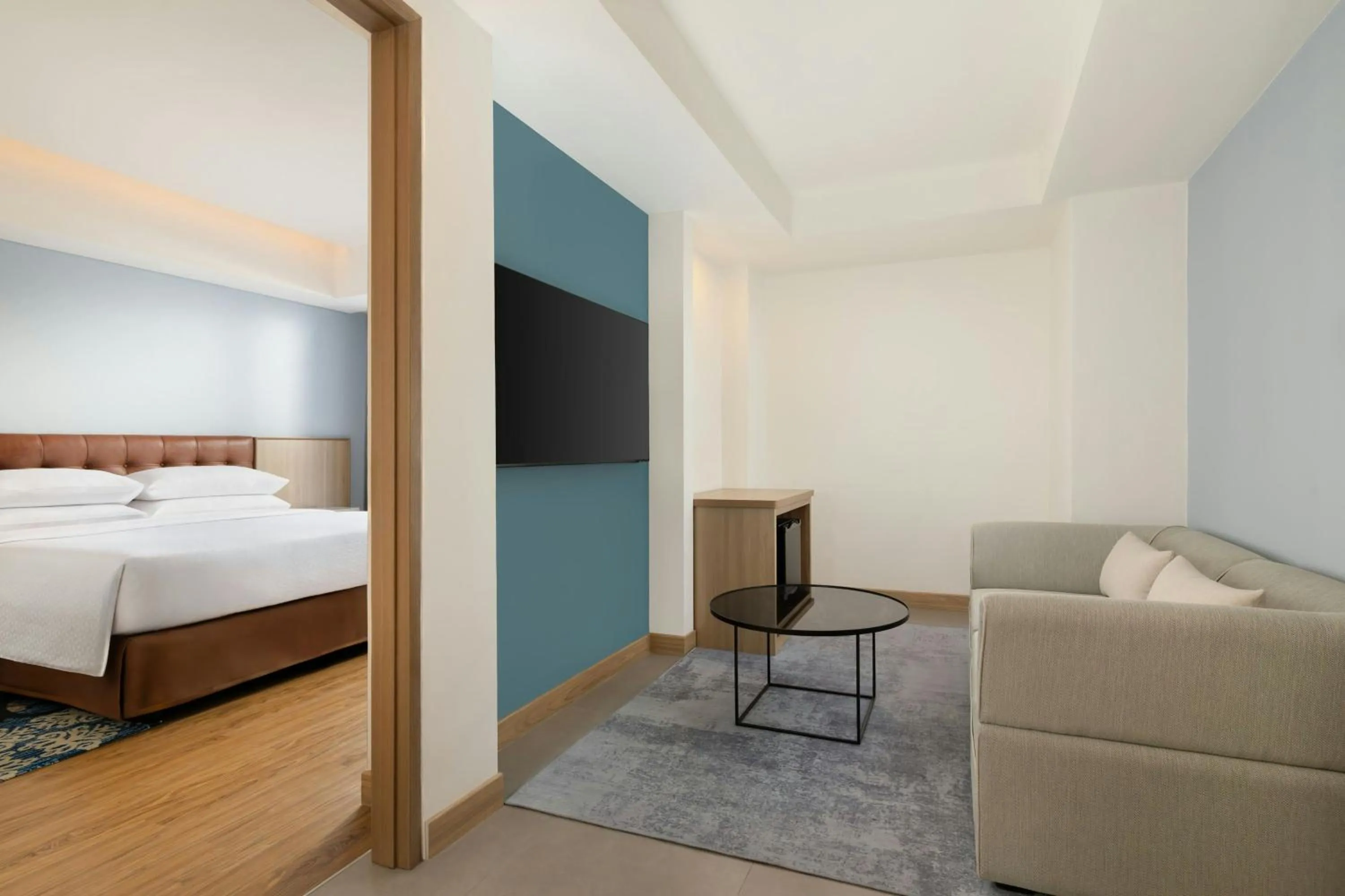 Living room, Bed in Four Points by Sheraton Pontianak